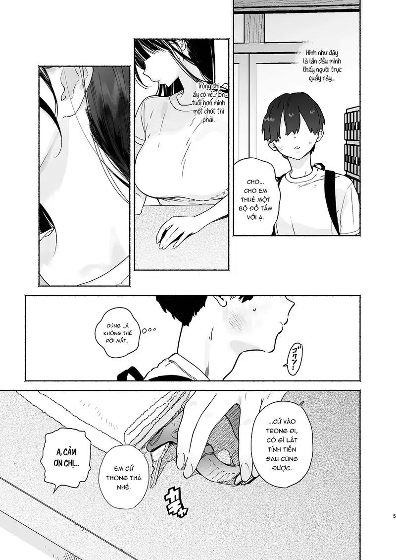 4 ngày hè Giao hòa cùng Chị gái Nhà tắm công cộng - Oneshot trang 4