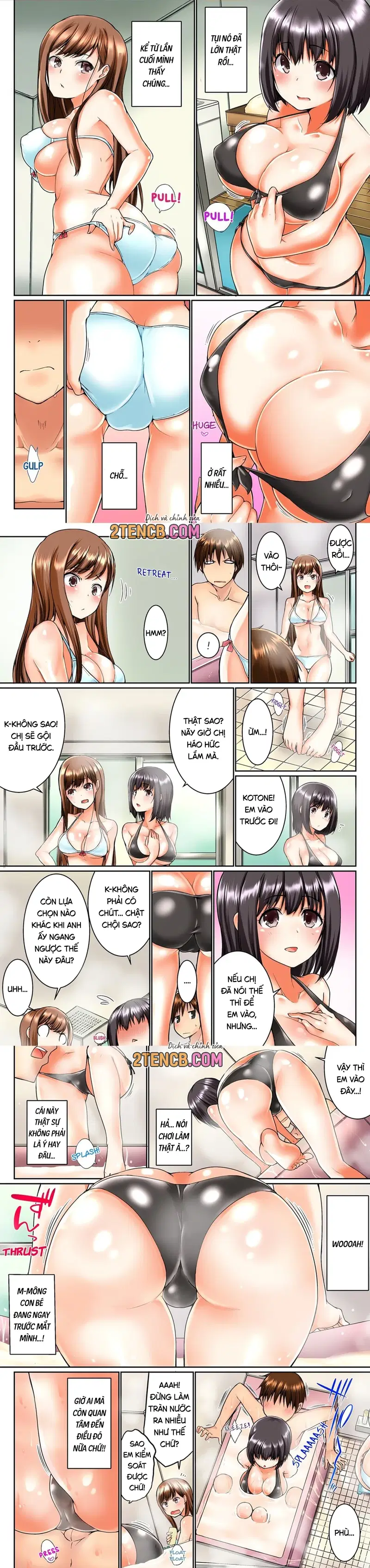 Sự cố trong bồn tắm: Cặc anh trai trượt vào trong lồn tôi - Chapter - 1 trang 2