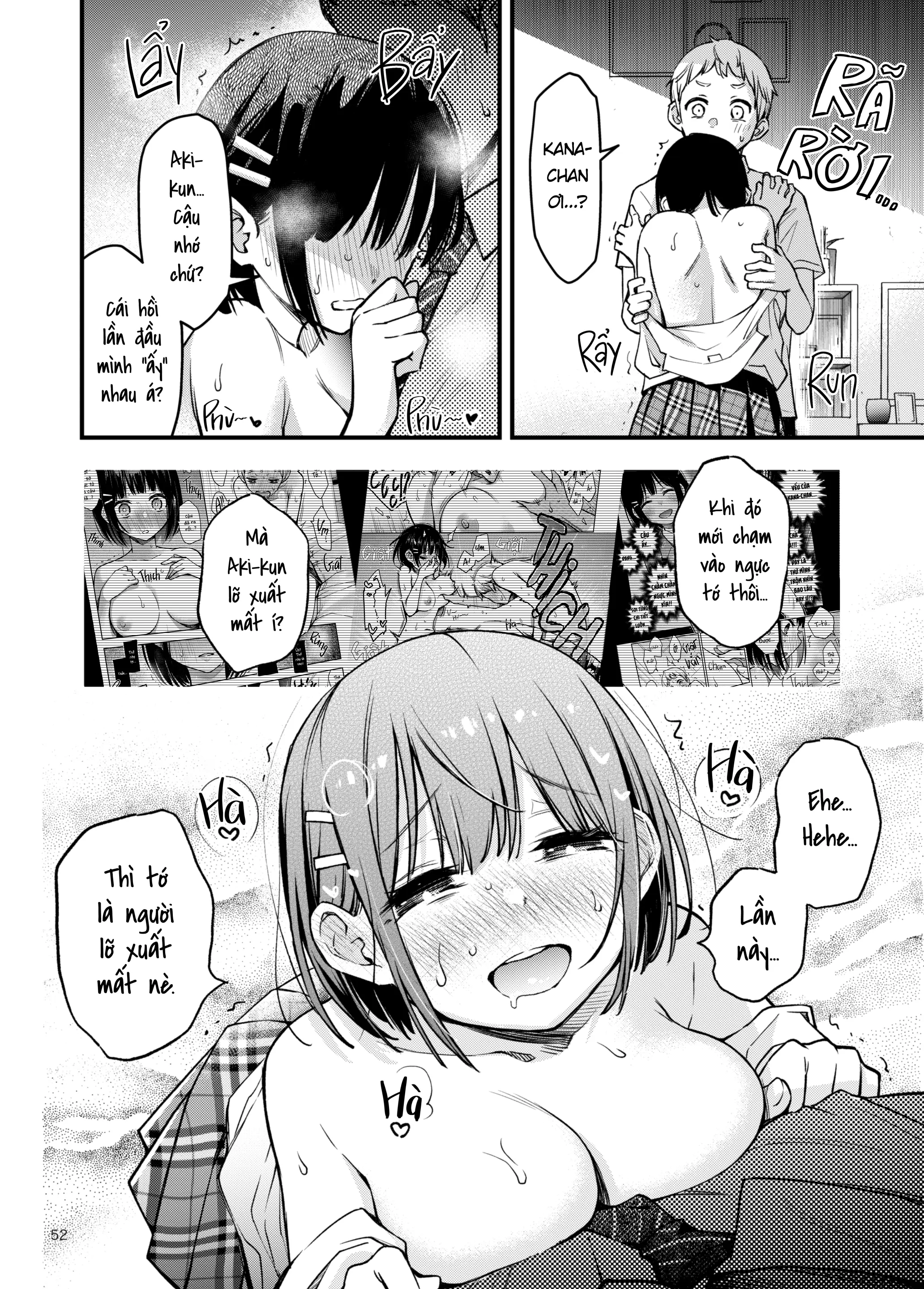 Shojo ga Doutei to no Hatsutaiken de Mezamechau Hanashi | Cặp Đôi Trong Trắng Giờ Đã Được "Khai Sáng" Sau Khi Trao Nhau Lần Đầu #2 - Full trang 52