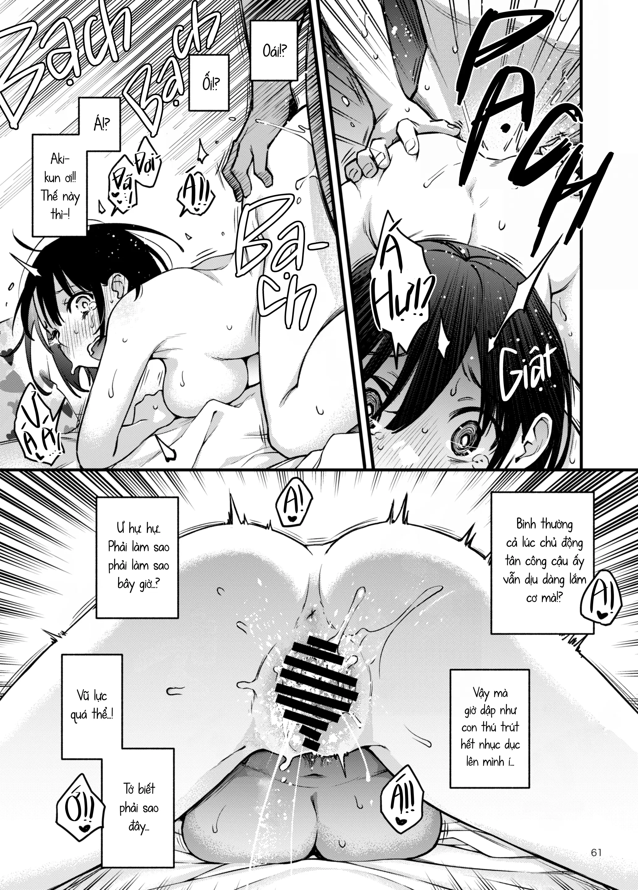 Shojo ga Doutei to no Hatsutaiken de Mezamechau Hanashi | Cặp Đôi Trong Trắng Giờ Đã Được "Khai Sáng" Sau Khi Trao Nhau Lần Đầu #2 - Full trang 61