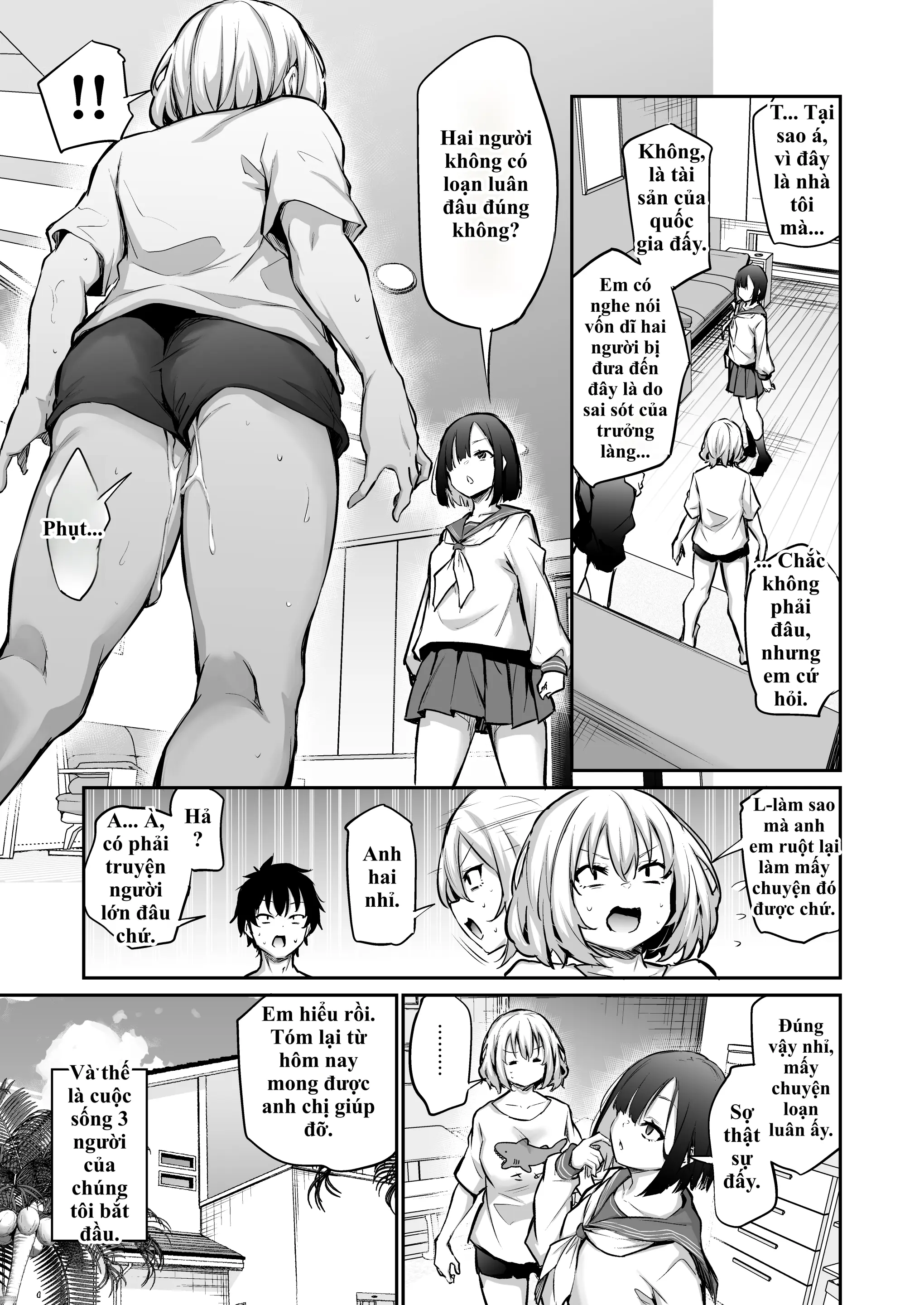 Imouto Haramasenai to Derarenai Shima 2 | Bị nhốt trên đảo cùng em gái và cuộc sống 'gieo giống' 24/7 không có ngày nghỉ! 2 - Full trang 11