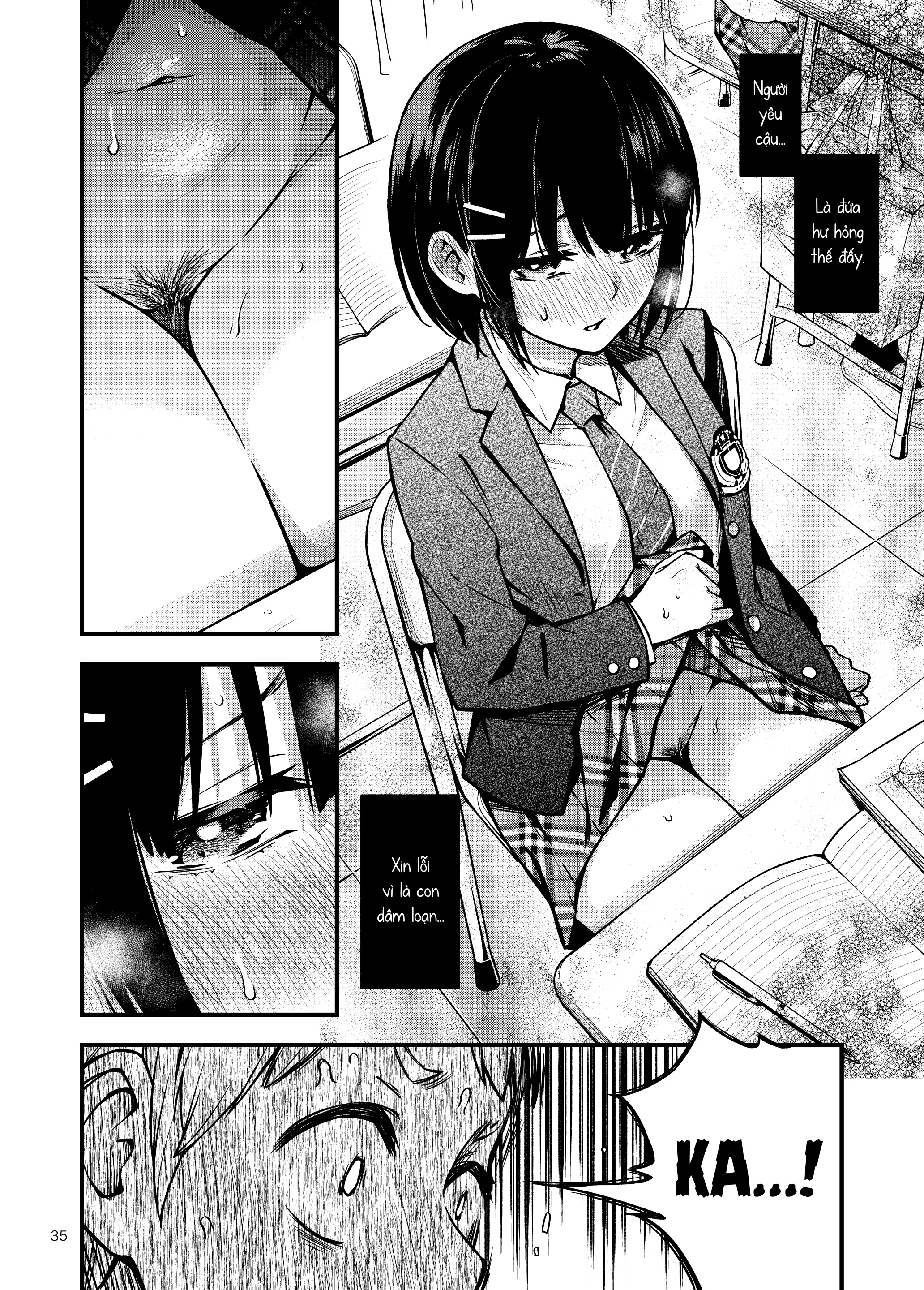 Shojo ga Doutei to no Hatsutaiken de Mezamechau Hanashi |  Cặp Đôi Trong Trắng Giờ Đã Được "Khai Sáng" Sau Khi Trao Nhau Lần Đầu #1 - Full trang 35