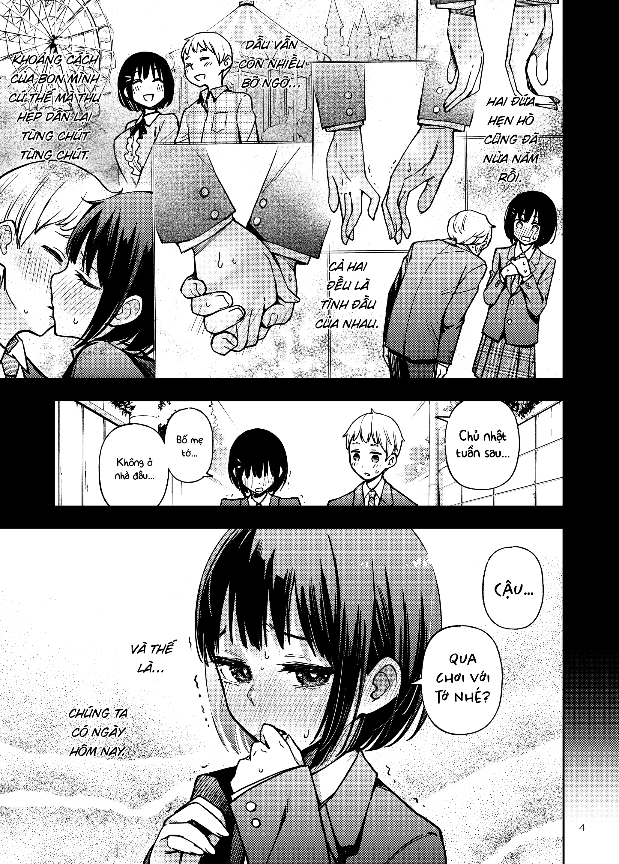 Shojo ga Doutei to no Hatsutaiken de Mezamechau Hanashi |  Cặp Đôi Trong Trắng Giờ Đã Được "Khai Sáng" Sau Khi Trao Nhau Lần Đầu #1 - Full trang 4