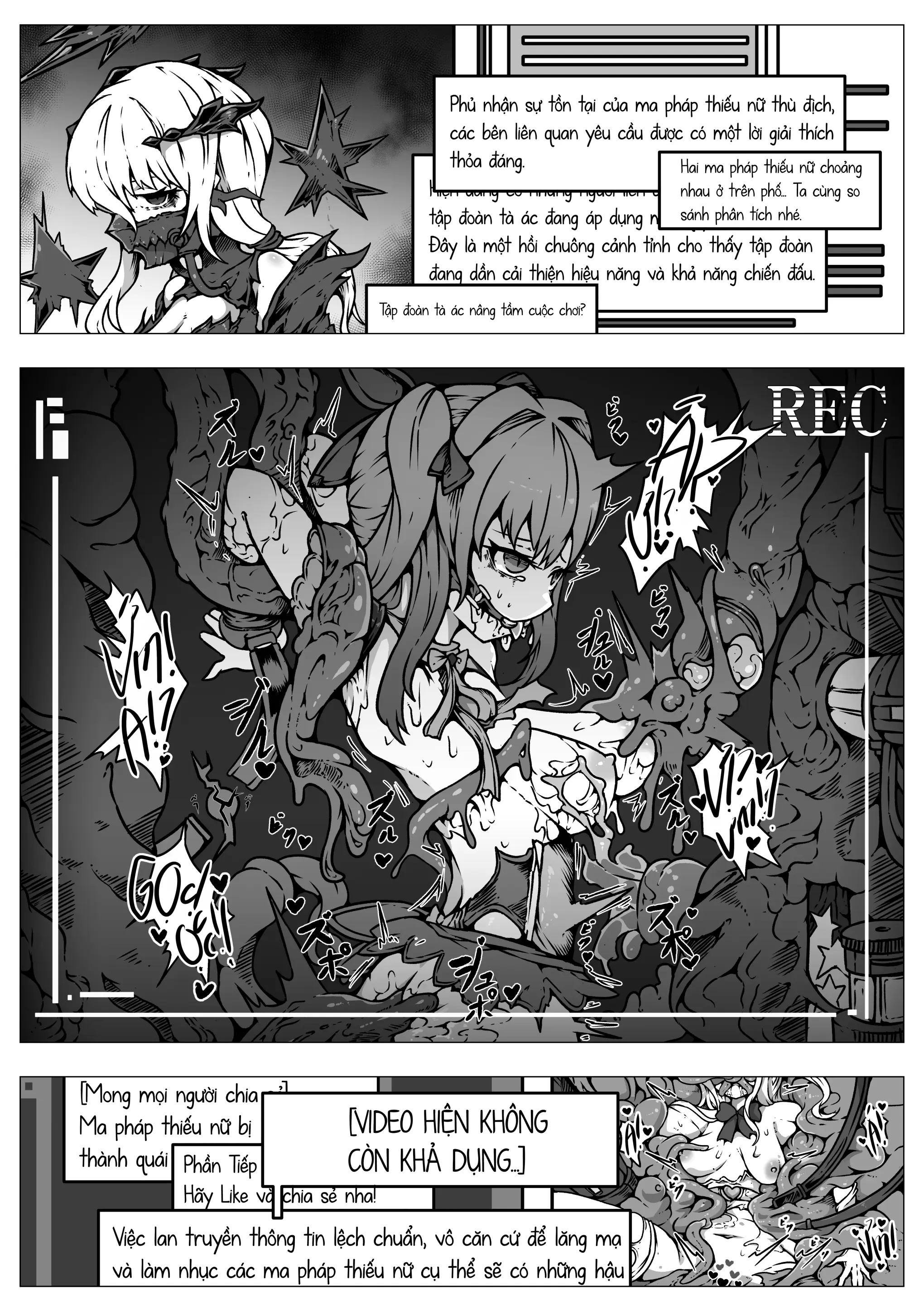 Haiboku!! Ryoujoku!! Mahou Shoujo-tachi!! Toraeta Mesu wa Taisetsu na Seidorei Desu | Các Ma Pháp Thiếu Nữ! Bại Trận! Bị Làm Nhục! Những Con Cái Bắt Được Đều là Nô Dịch Tình Dục Đáng Giá - Full trang 10
