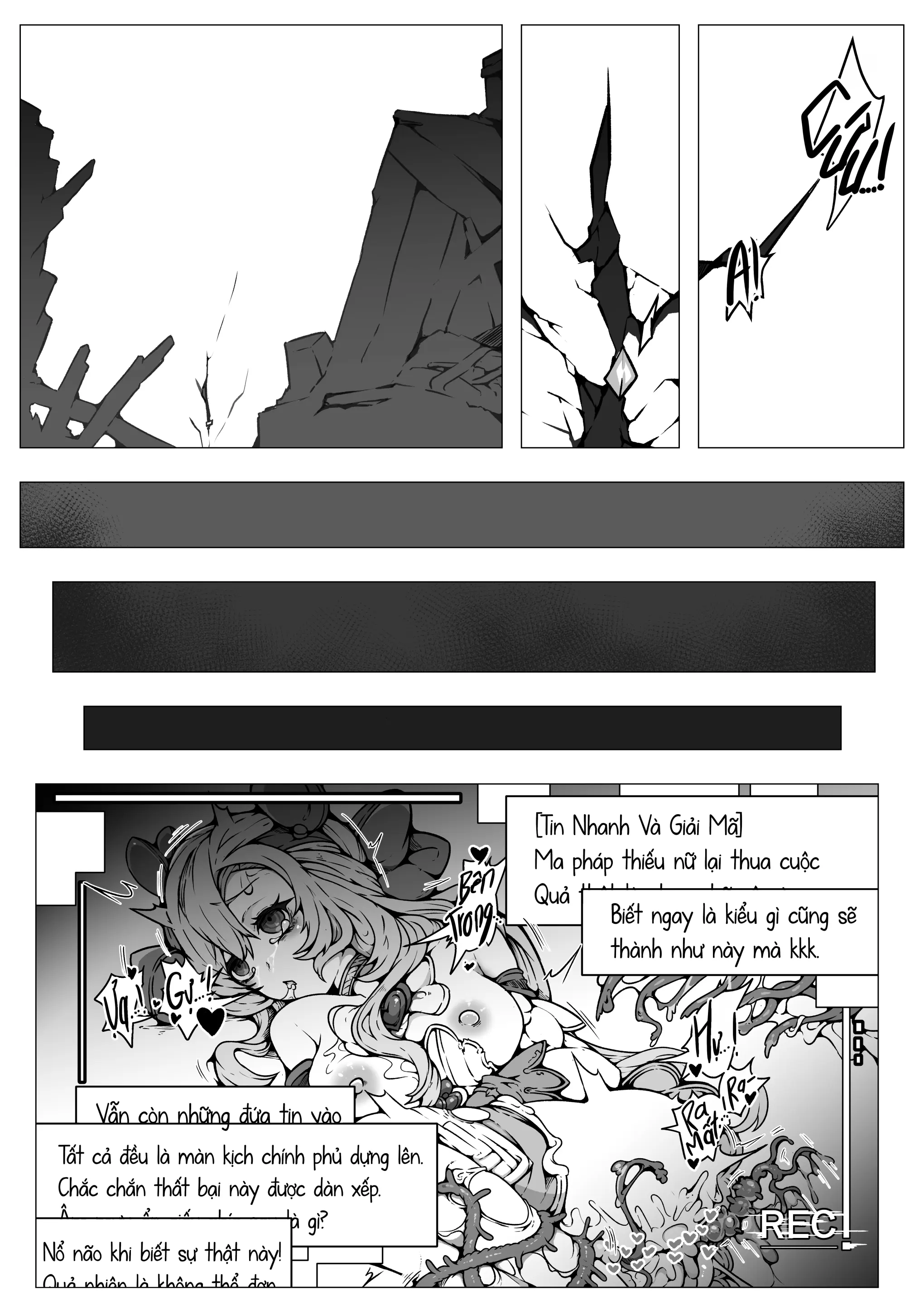 Haiboku!! Ryoujoku!! Mahou Shoujo-tachi!! Toraeta Mesu wa Taisetsu na Seidorei Desu | Các Ma Pháp Thiếu Nữ! Bại Trận! Bị Làm Nhục! Những Con Cái Bắt Được Đều là Nô Dịch Tình Dục Đáng Giá - Full trang 29