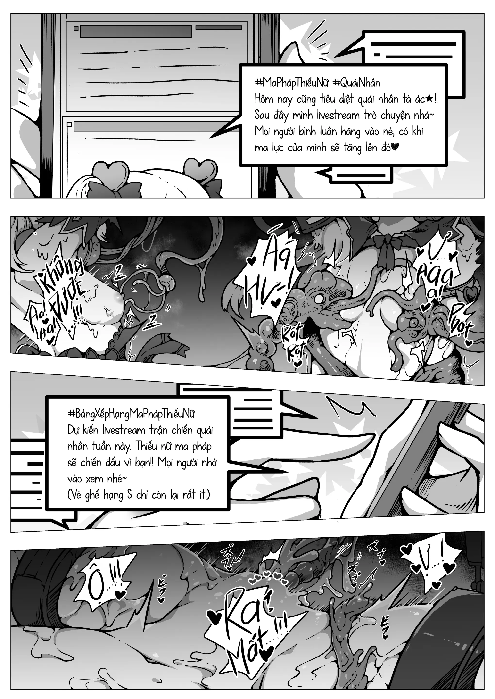 Haiboku!! Ryoujoku!! Mahou Shoujo-tachi!! Toraeta Mesu wa Taisetsu na Seidorei Desu | Các Ma Pháp Thiếu Nữ! Bại Trận! Bị Làm Nhục! Những Con Cái Bắt Được Đều là Nô Dịch Tình Dục Đáng Giá - Full trang 3