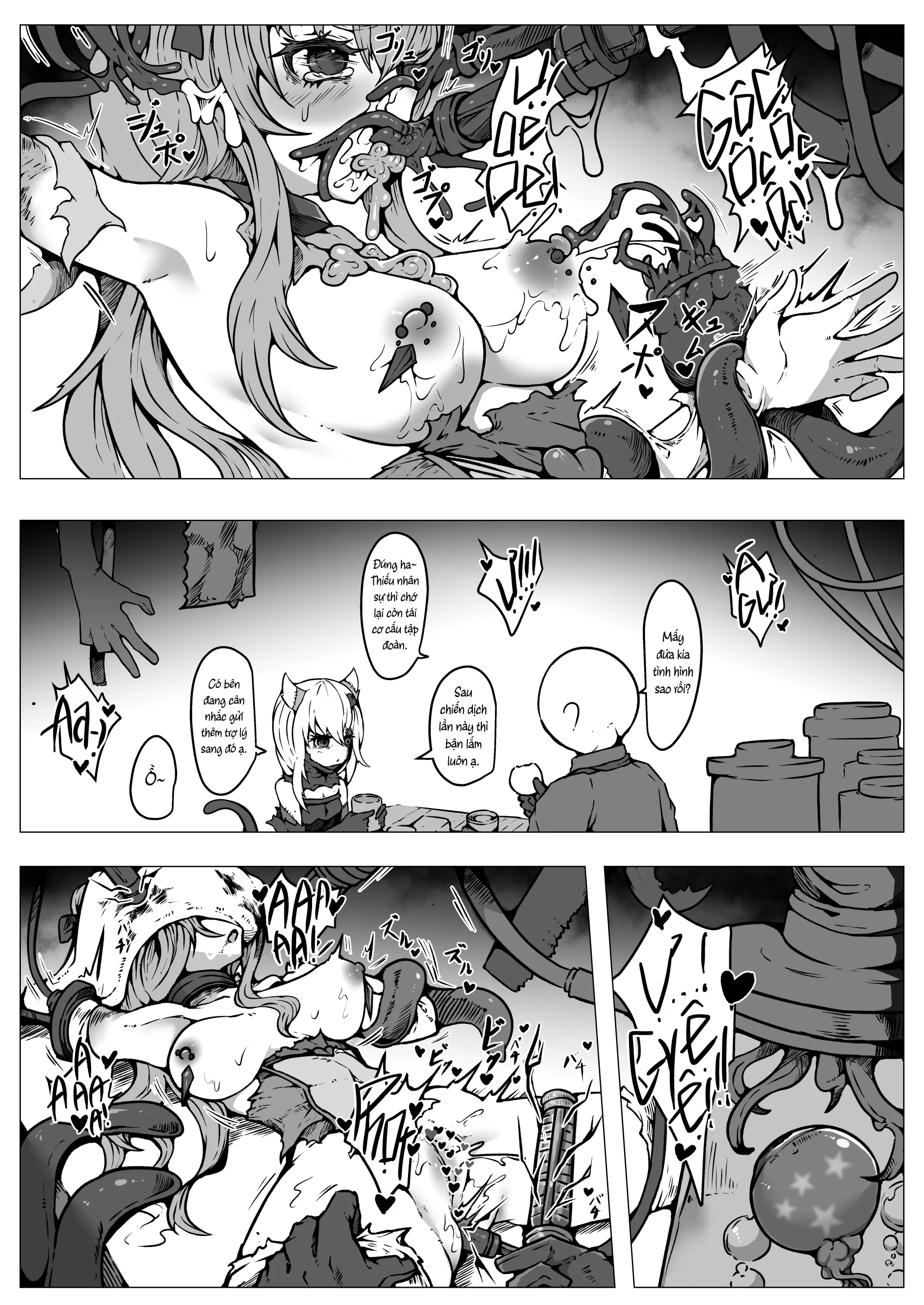 Haiboku!! Ryoujoku!! Mahou Shoujo-tachi!! Toraeta Mesu wa Taisetsu na Seidorei Desu | Các Ma Pháp Thiếu Nữ! Bại Trận! Bị Làm Nhục! Những Con Cái Bắt Được Đều là Nô Dịch Tình Dục Đáng Giá - Full trang 39