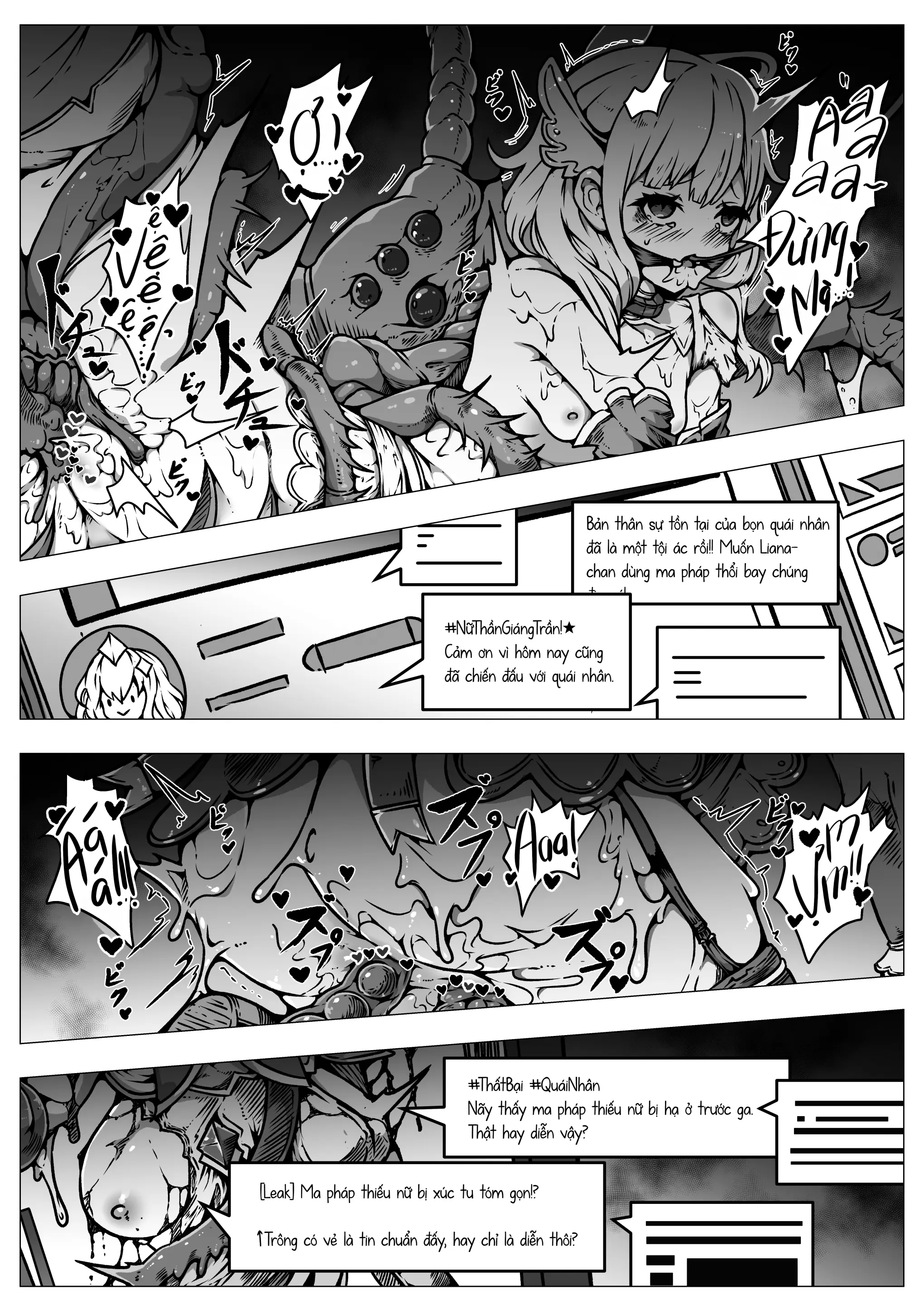 Haiboku!! Ryoujoku!! Mahou Shoujo-tachi!! Toraeta Mesu wa Taisetsu na Seidorei Desu | Các Ma Pháp Thiếu Nữ! Bại Trận! Bị Làm Nhục! Những Con Cái Bắt Được Đều là Nô Dịch Tình Dục Đáng Giá - Full trang 4
