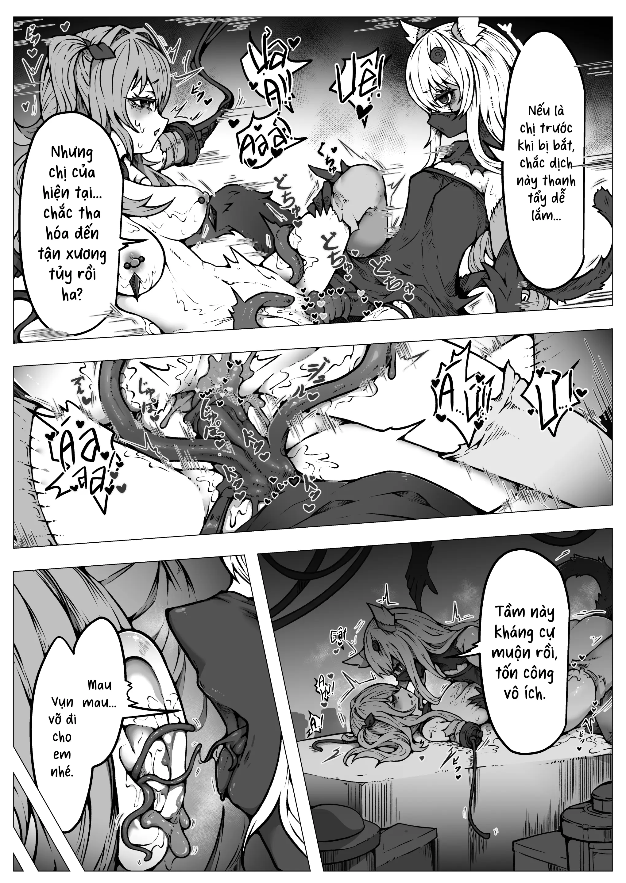 Haiboku!! Ryoujoku!! Mahou Shoujo-tachi!! Toraeta Mesu wa Taisetsu na Seidorei Desu | Các Ma Pháp Thiếu Nữ! Bại Trận! Bị Làm Nhục! Những Con Cái Bắt Được Đều là Nô Dịch Tình Dục Đáng Giá - Full trang 48