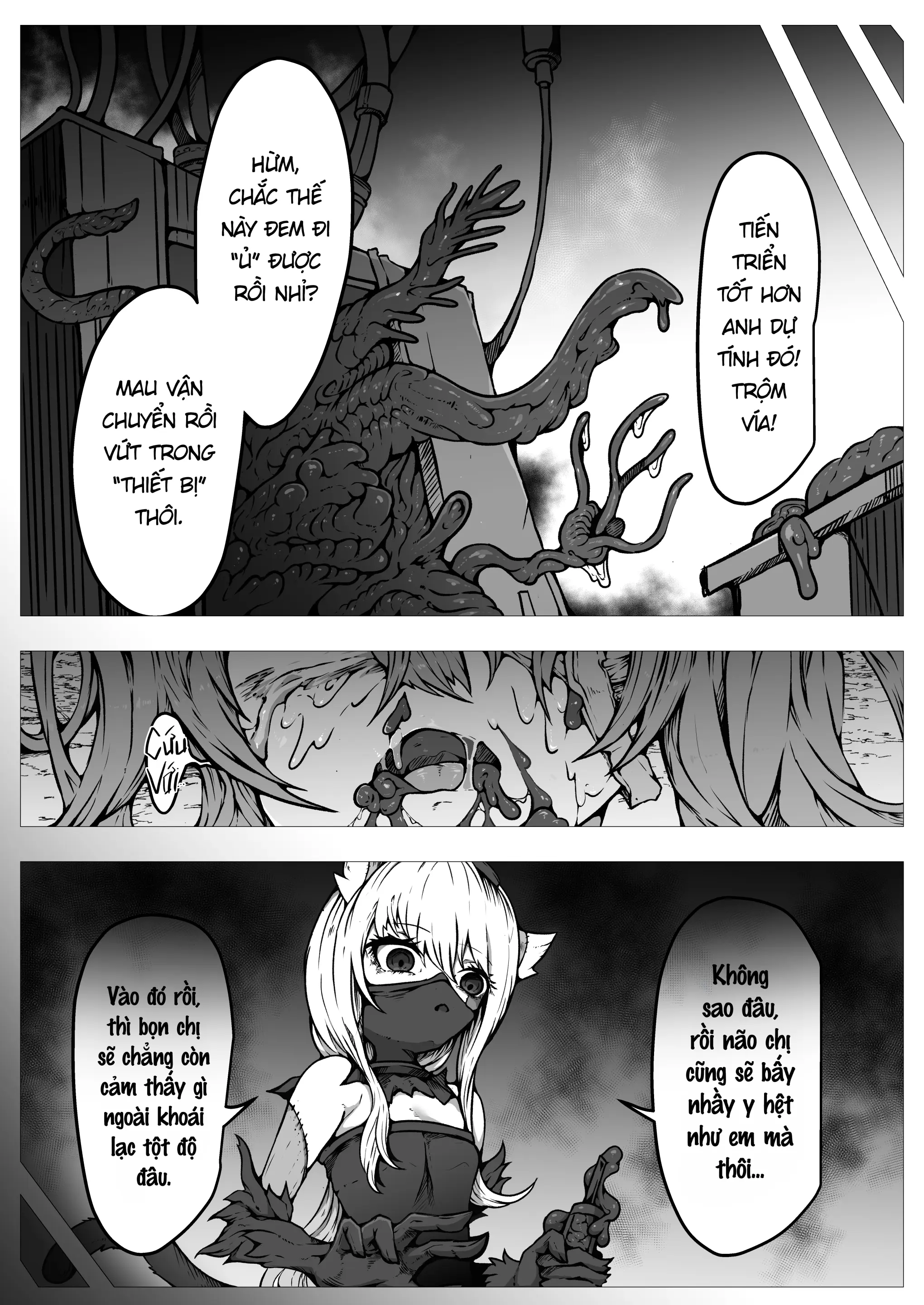 Haiboku!! Ryoujoku!! Mahou Shoujo-tachi!! Toraeta Mesu wa Taisetsu na Seidorei Desu | Các Ma Pháp Thiếu Nữ! Bại Trận! Bị Làm Nhục! Những Con Cái Bắt Được Đều là Nô Dịch Tình Dục Đáng Giá - Full trang 49