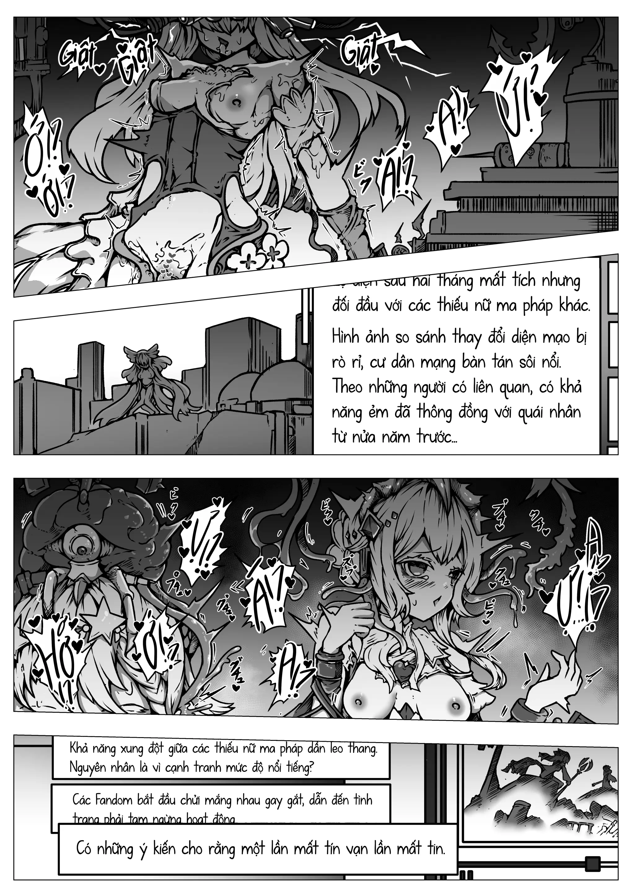 Haiboku!! Ryoujoku!! Mahou Shoujo-tachi!! Toraeta Mesu wa Taisetsu na Seidorei Desu | Các Ma Pháp Thiếu Nữ! Bại Trận! Bị Làm Nhục! Những Con Cái Bắt Được Đều là Nô Dịch Tình Dục Đáng Giá - Full trang 9