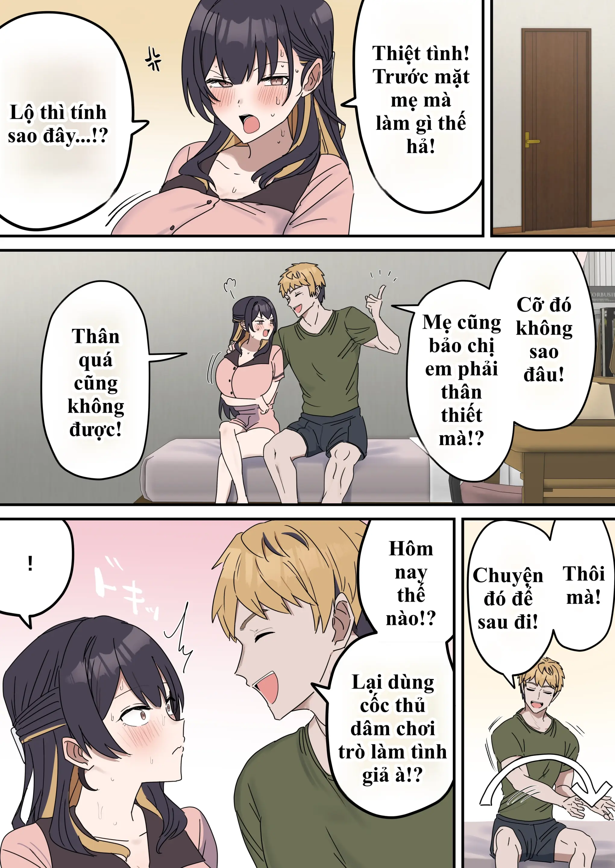 Giji Sekkusu Kyouei | Bị lừa vào phòng "Không chịch không được ra", chị gái từ "diễn sâu" thành nghiện luôn hàng của em trai! - Full trang 100