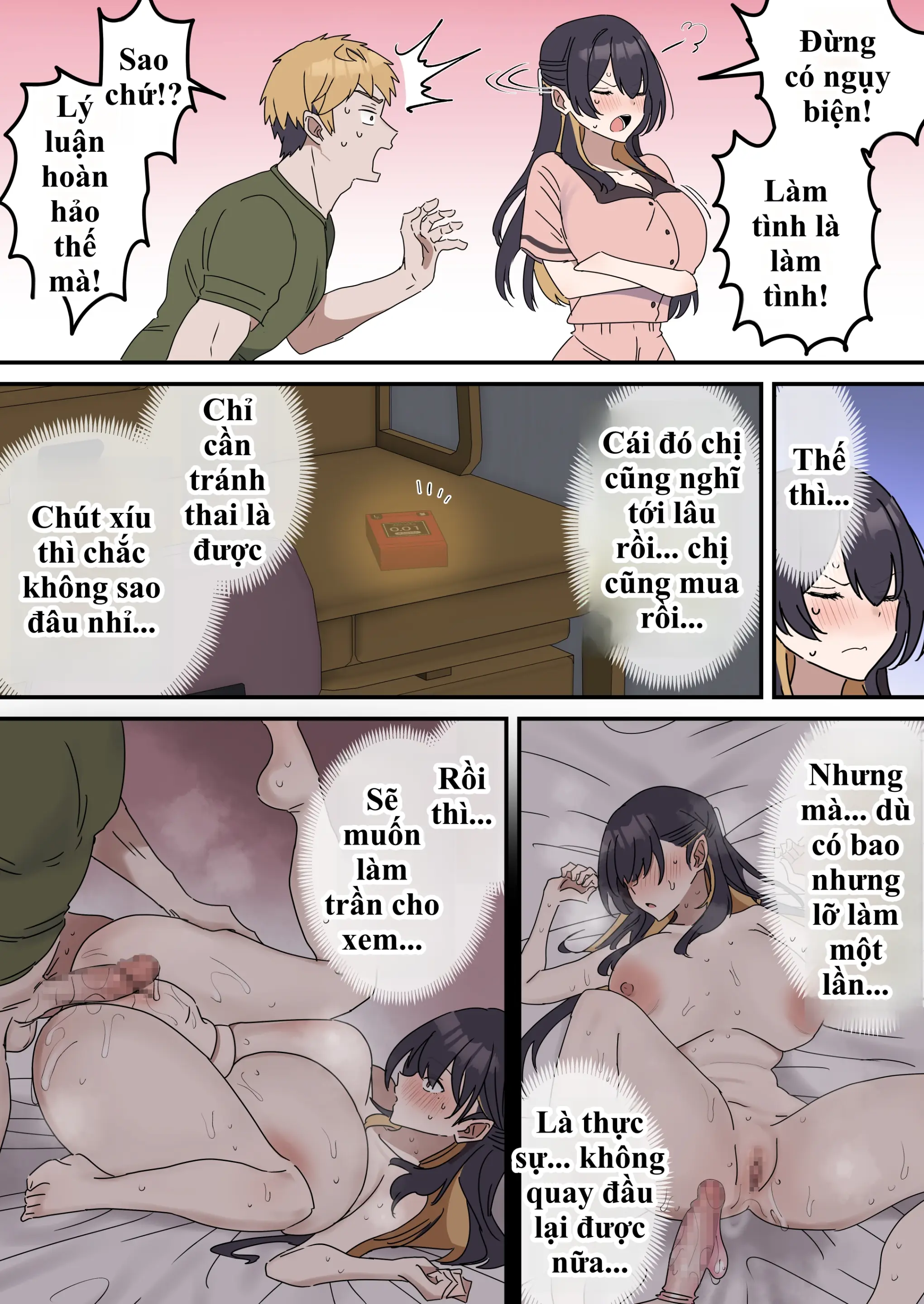 Giji Sekkusu Kyouei | Bị lừa vào phòng "Không chịch không được ra", chị gái từ "diễn sâu" thành nghiện luôn hàng của em trai! - Full trang 105