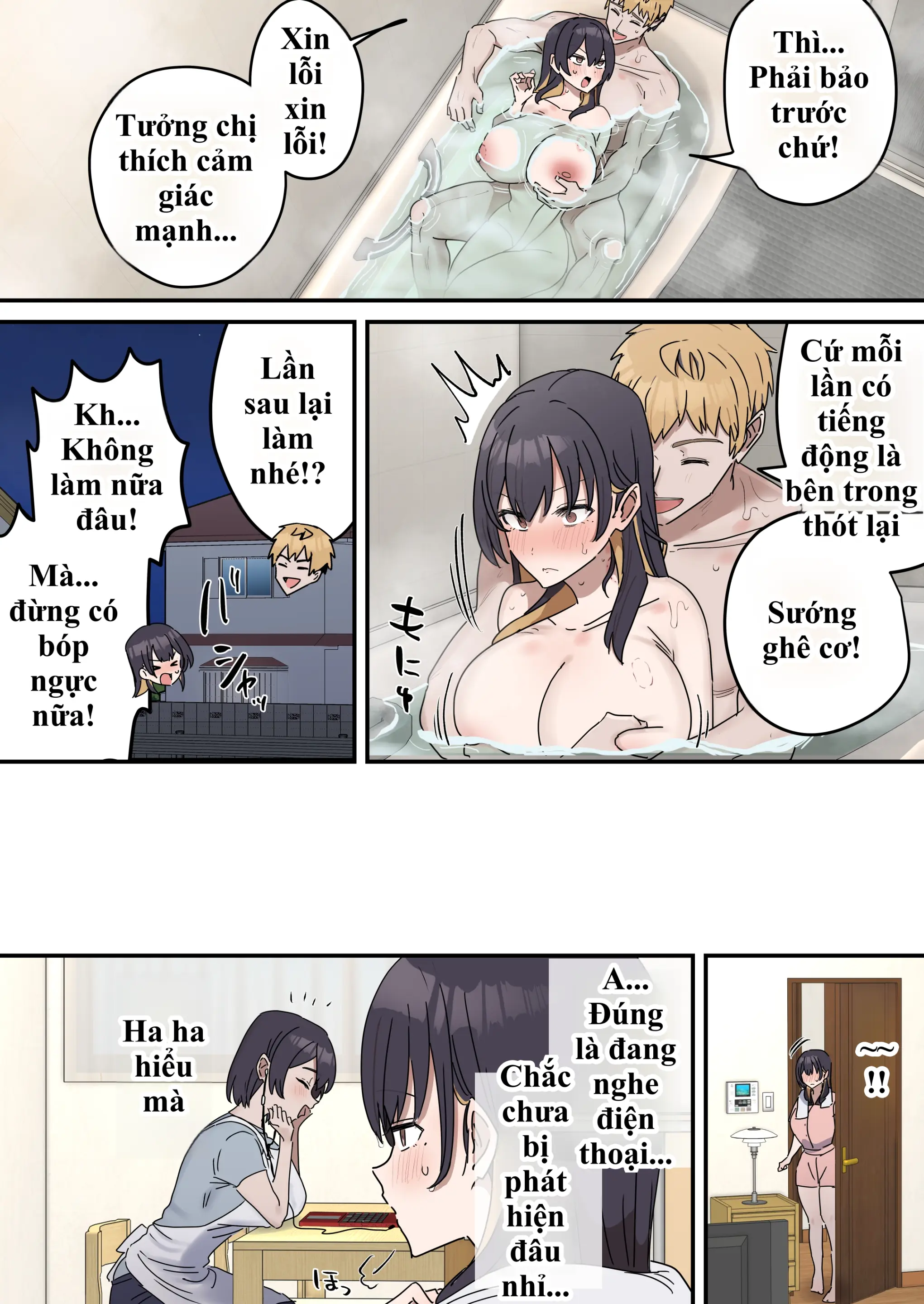 Giji Sekkusu Kyouei | Bị lừa vào phòng "Không chịch không được ra", chị gái từ "diễn sâu" thành nghiện luôn hàng của em trai! - Full trang 159