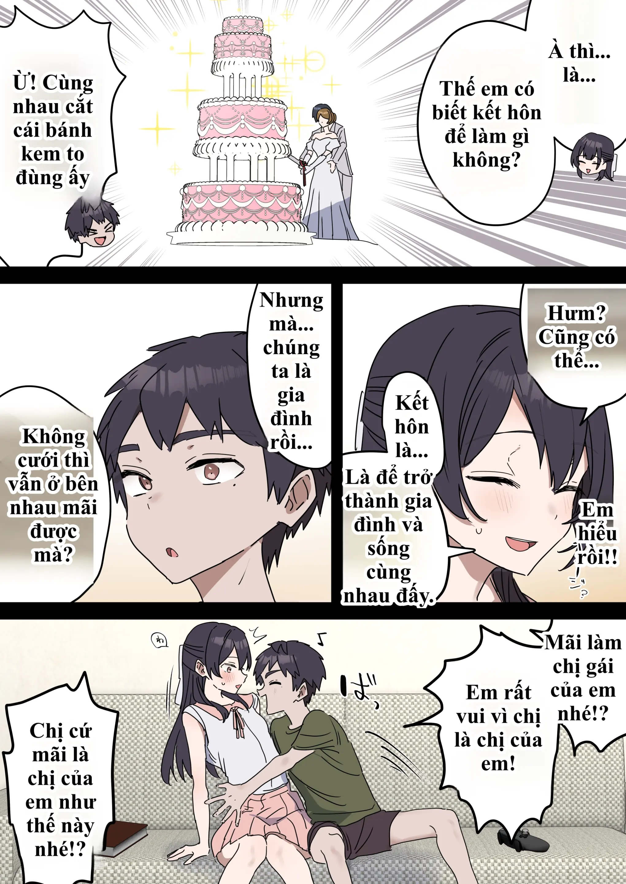 Giji Sekkusu Kyouei | Bị lừa vào phòng "Không chịch không được ra", chị gái từ "diễn sâu" thành nghiện luôn hàng của em trai! - Full trang 162