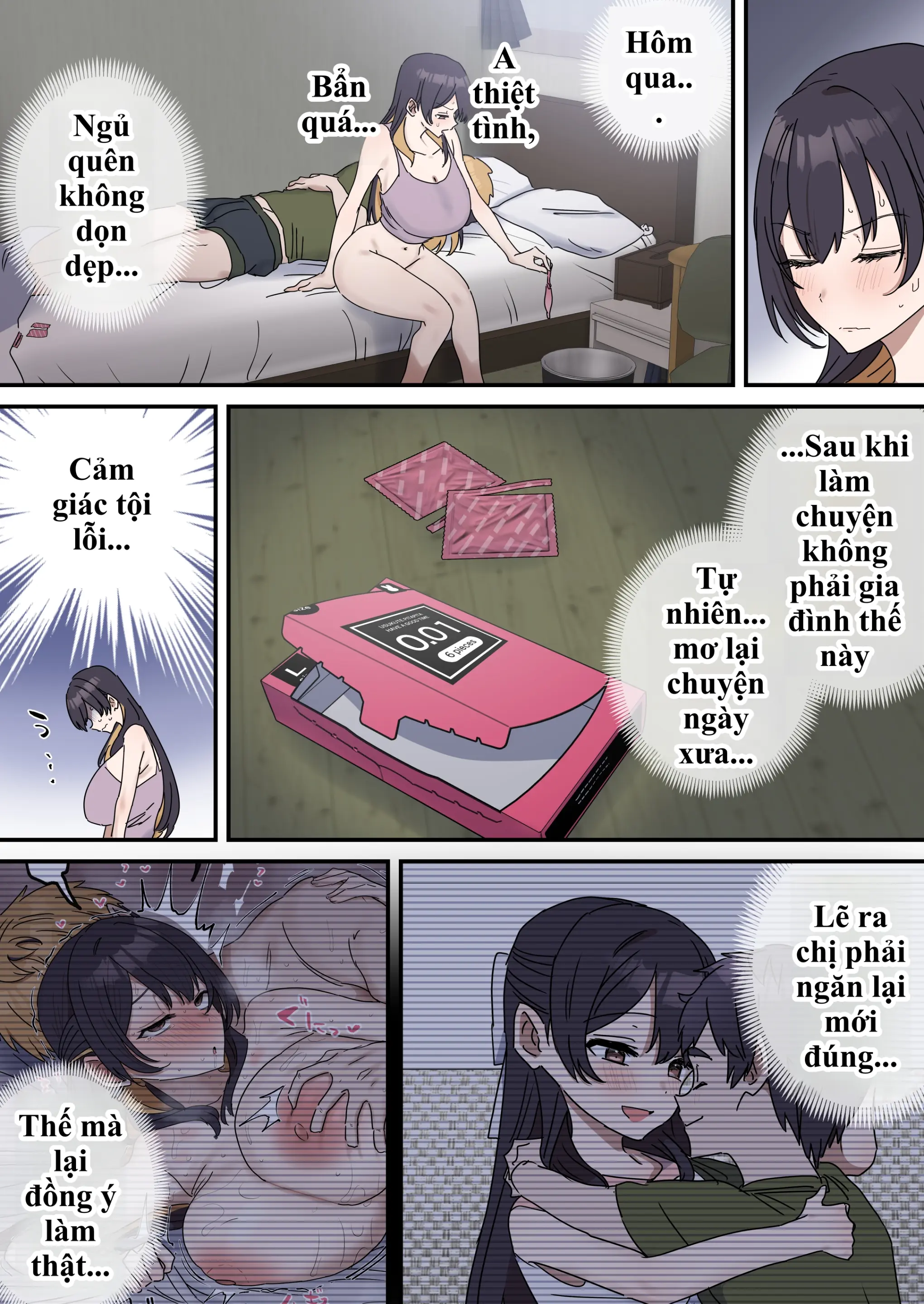 Giji Sekkusu Kyouei | Bị lừa vào phòng "Không chịch không được ra", chị gái từ "diễn sâu" thành nghiện luôn hàng của em trai! - Full trang 164