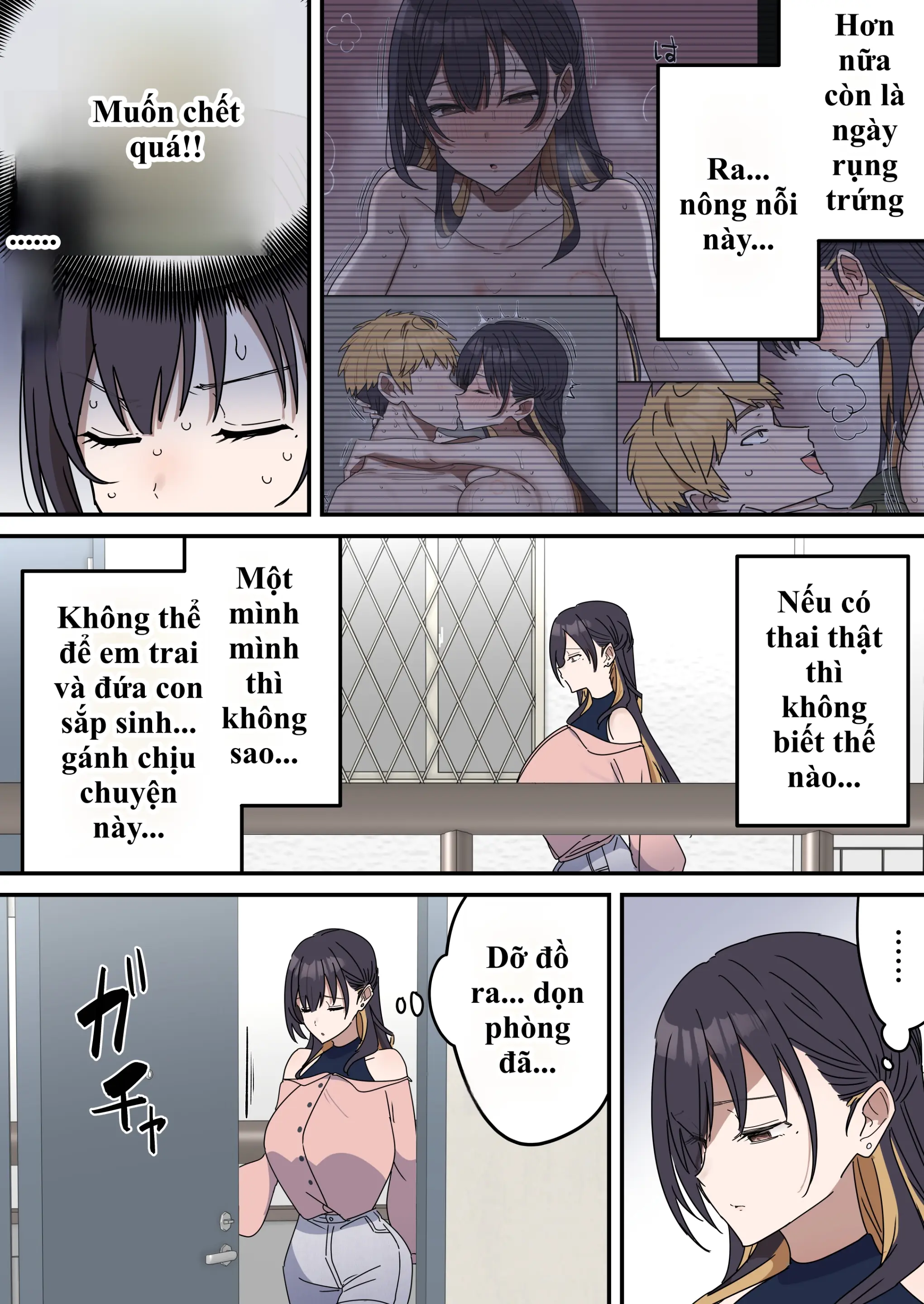 Giji Sekkusu Kyouei | Bị lừa vào phòng "Không chịch không được ra", chị gái từ "diễn sâu" thành nghiện luôn hàng của em trai! - Full trang 216