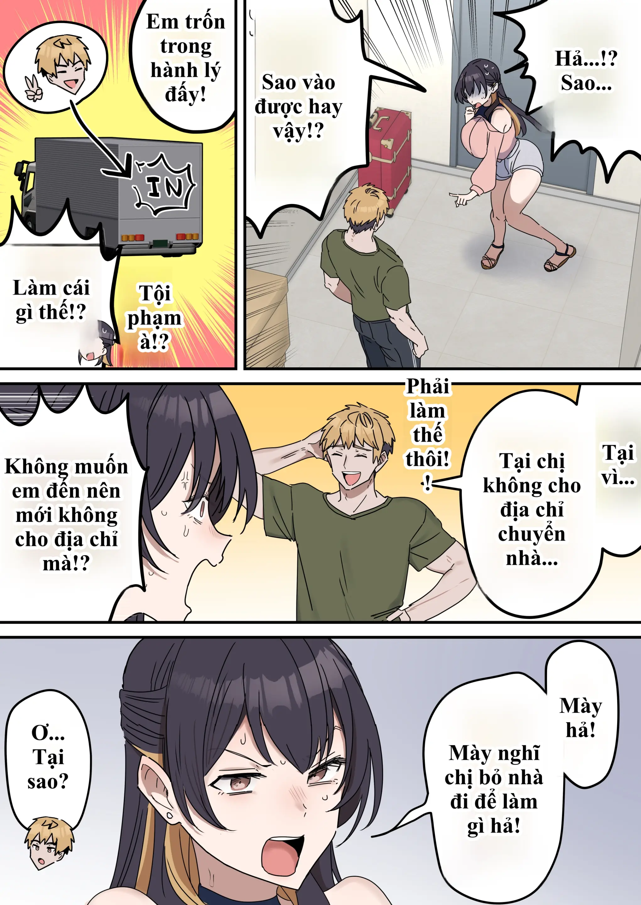 Giji Sekkusu Kyouei | Bị lừa vào phòng "Không chịch không được ra", chị gái từ "diễn sâu" thành nghiện luôn hàng của em trai! - Full trang 218