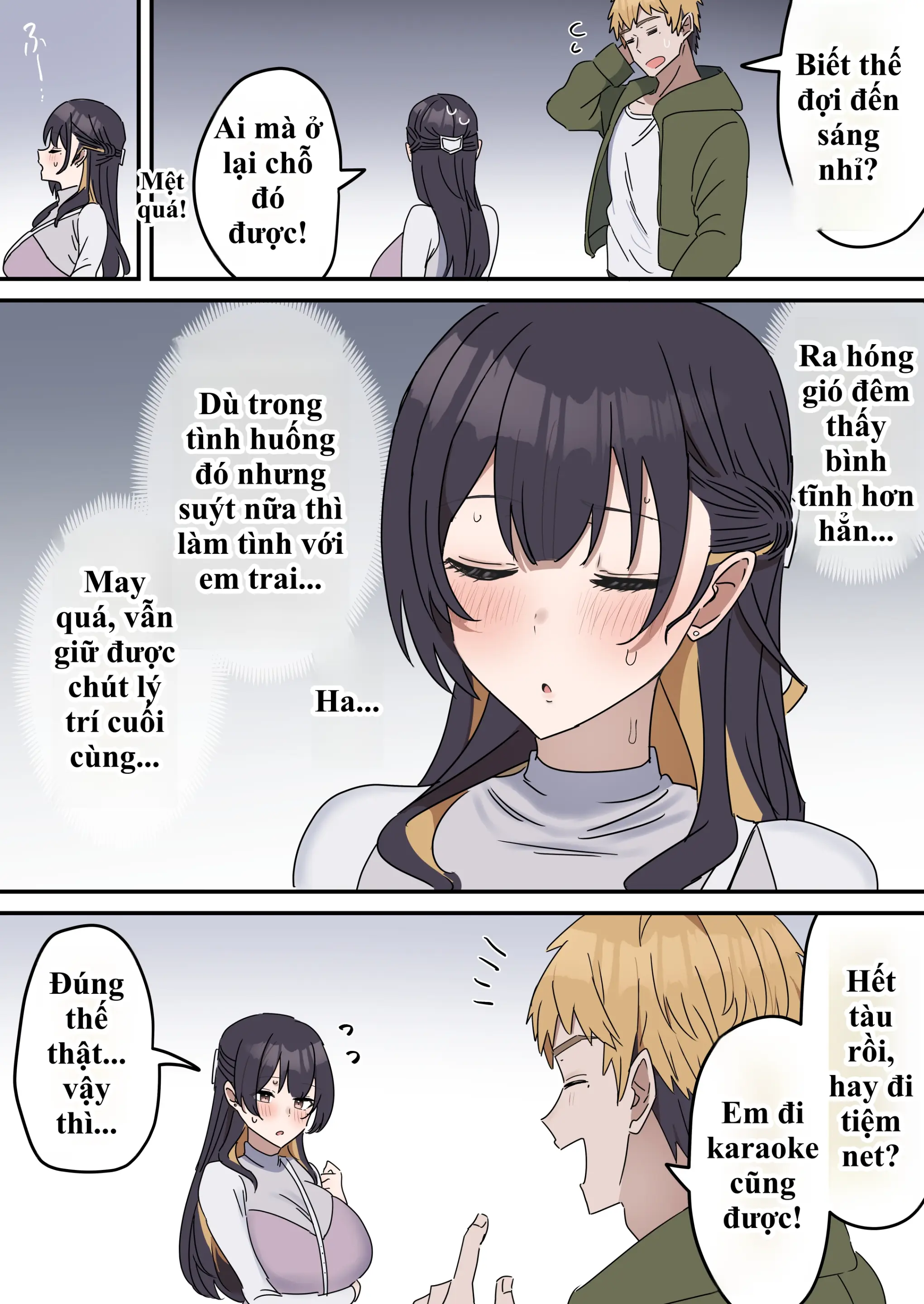 Giji Sekkusu Kyouei | Bị lừa vào phòng "Không chịch không được ra", chị gái từ "diễn sâu" thành nghiện luôn hàng của em trai! - Full trang 50