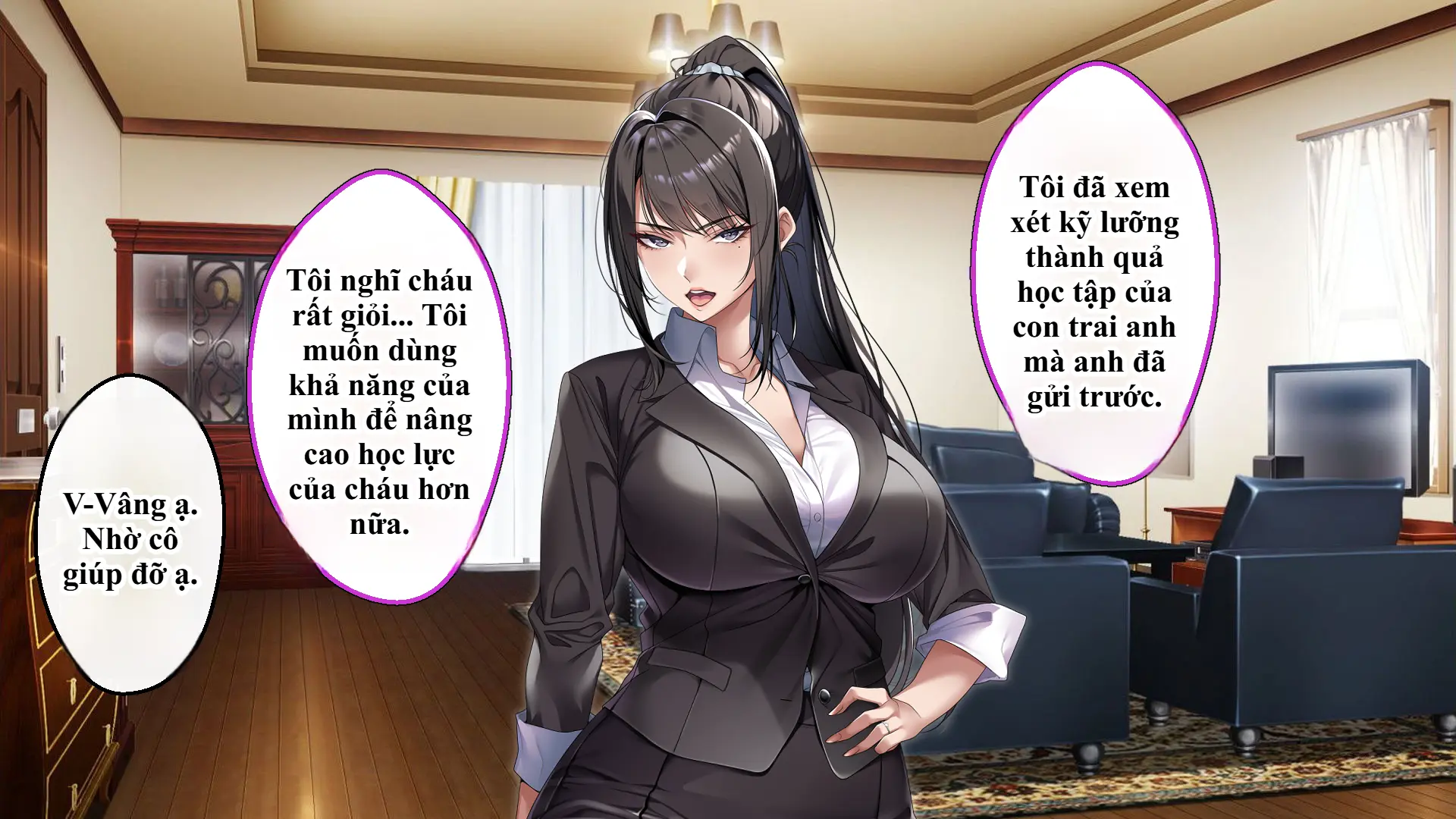 Cool na Hitozuma Katei Kyoushi o Netotte Haramaseta Hanashi | Sự sa ngã của cô giáo nghiêm khắc trước con cặc bự của bố học trò. - Full trang 28