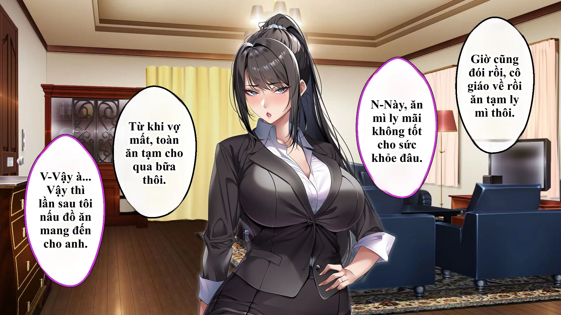 Cool na Hitozuma Katei Kyoushi o Netotte Haramaseta Hanashi | Sự sa ngã của cô giáo nghiêm khắc trước con cặc bự của bố học trò. - Full trang 294