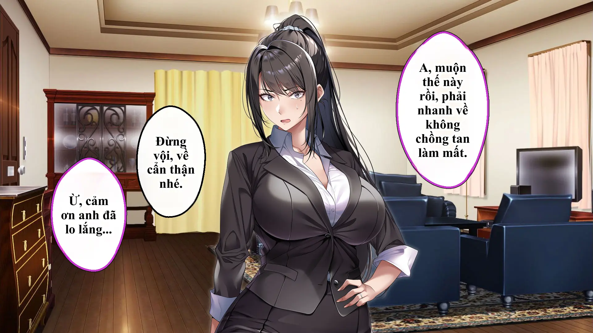 Cool na Hitozuma Katei Kyoushi o Netotte Haramaseta Hanashi | Sự sa ngã của cô giáo nghiêm khắc trước con cặc bự của bố học trò. - Full trang 296
