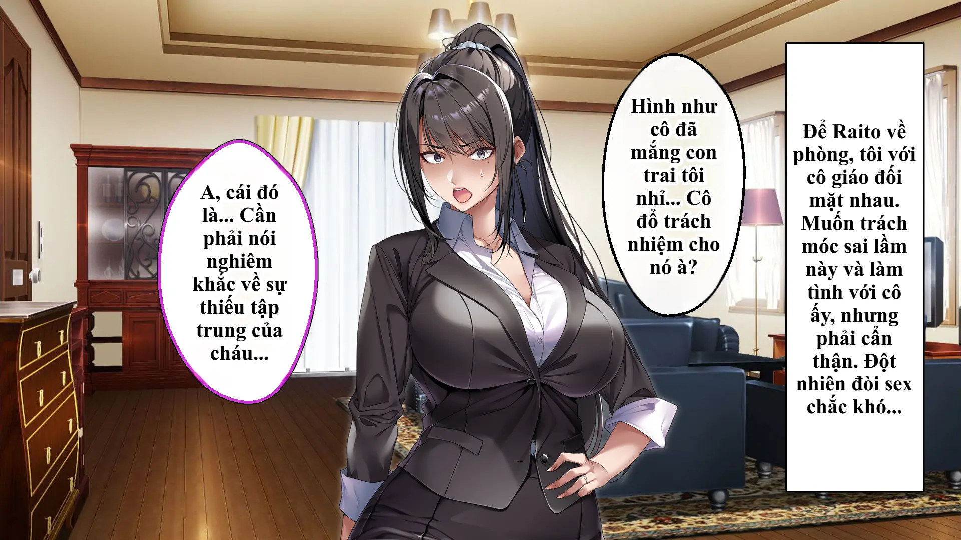 Cool na Hitozuma Katei Kyoushi o Netotte Haramaseta Hanashi | Sự sa ngã của cô giáo nghiêm khắc trước con cặc bự của bố học trò. - Full trang 63
