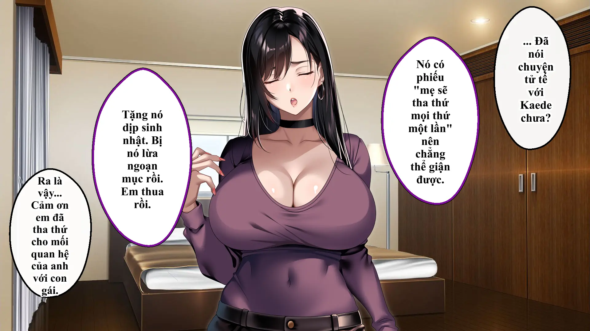 Tsurego no Kurokami Gal o Otou-san ga Haramaseta Hanashi | Câu chuyện bố dượng làm cô con riêng tóc đen gyaru dính bầu. - Full trang 586