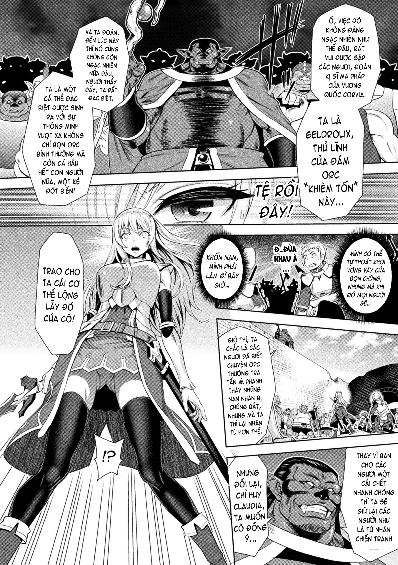ERONA Orc no Inmon ni Okasareta Onna Kishi no Matsuro - Full trang 14