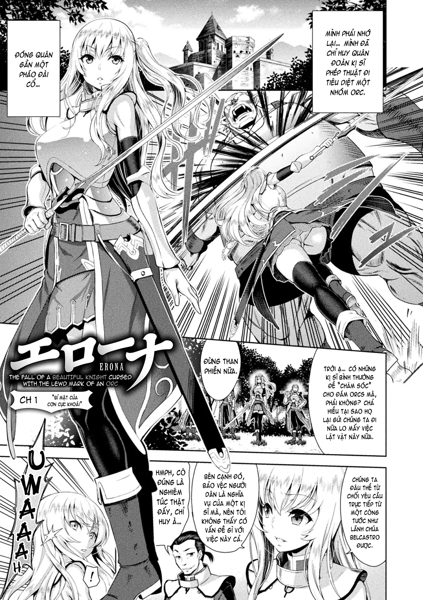 ERONA Orc no Inmon ni Okasareta Onna Kishi no Matsuro - Full trang 9