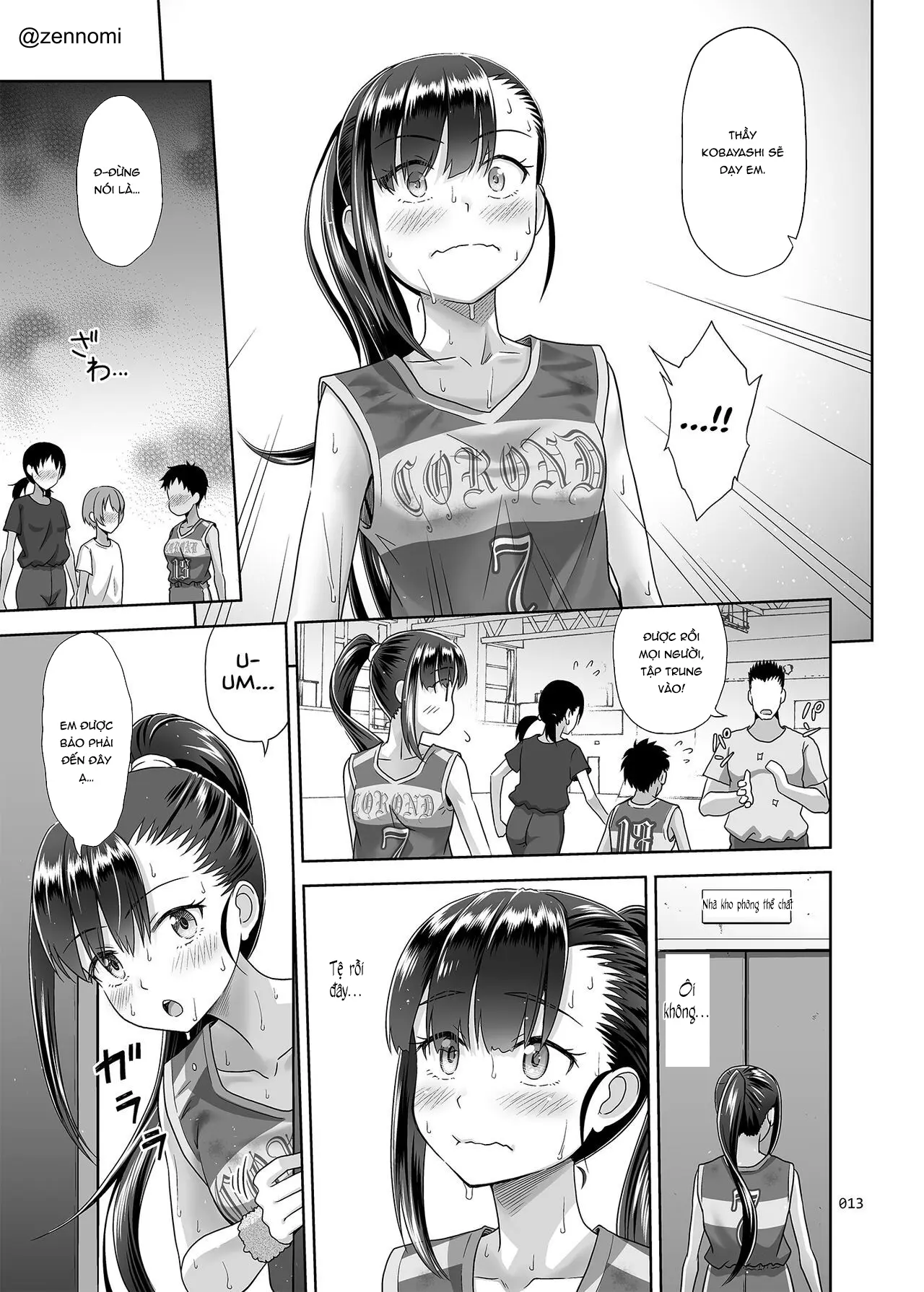 Seishidouin no Oshigoto 3 Mushiatsui Taiiku Souko de Iron na Renshuu o Shitemitara Asedaku ni Natta (decensored) - Full trang 12