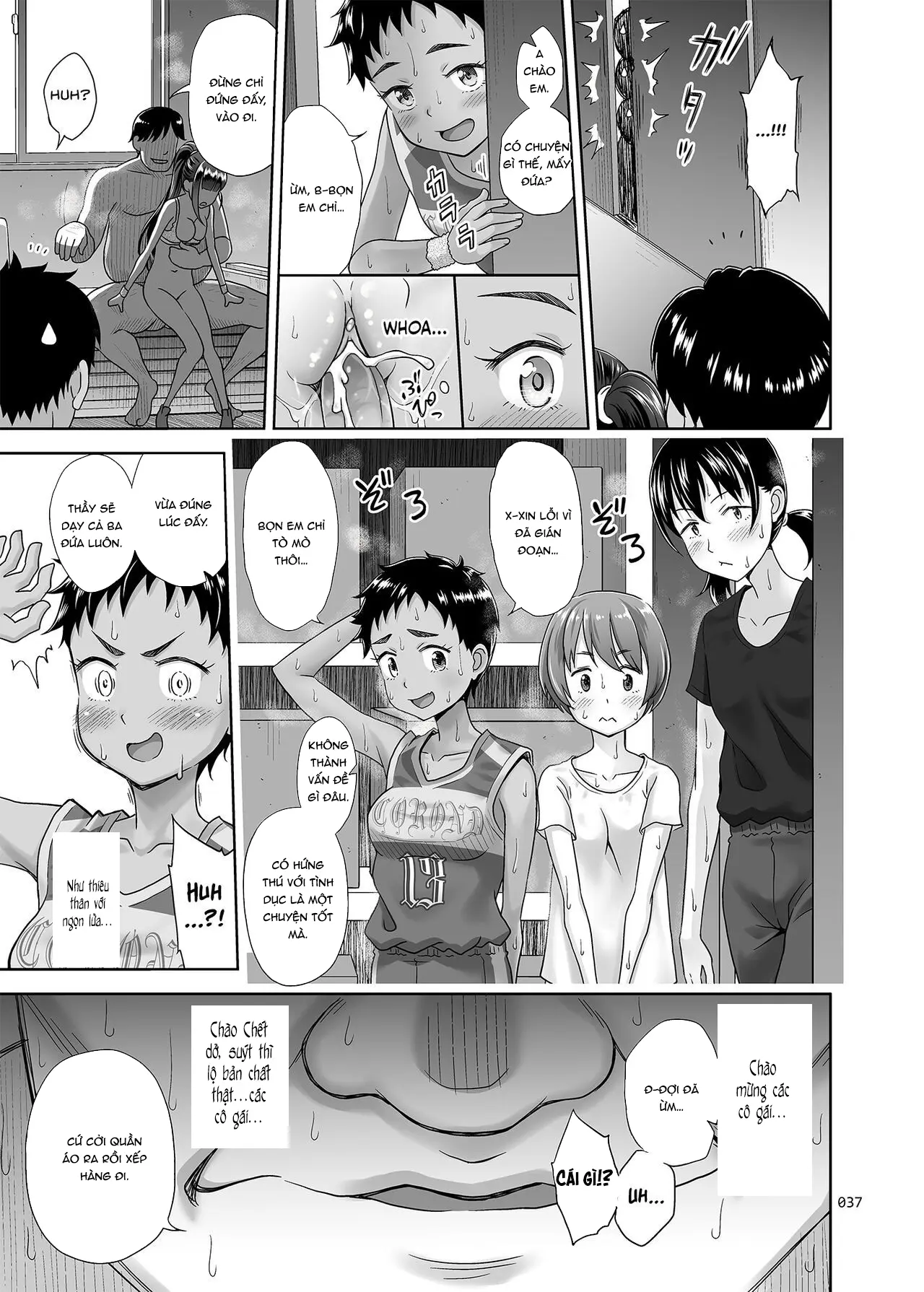 Seishidouin no Oshigoto 3 Mushiatsui Taiiku Souko de Iron na Renshuu o Shitemitara Asedaku ni Natta (decensored) - Full trang 36