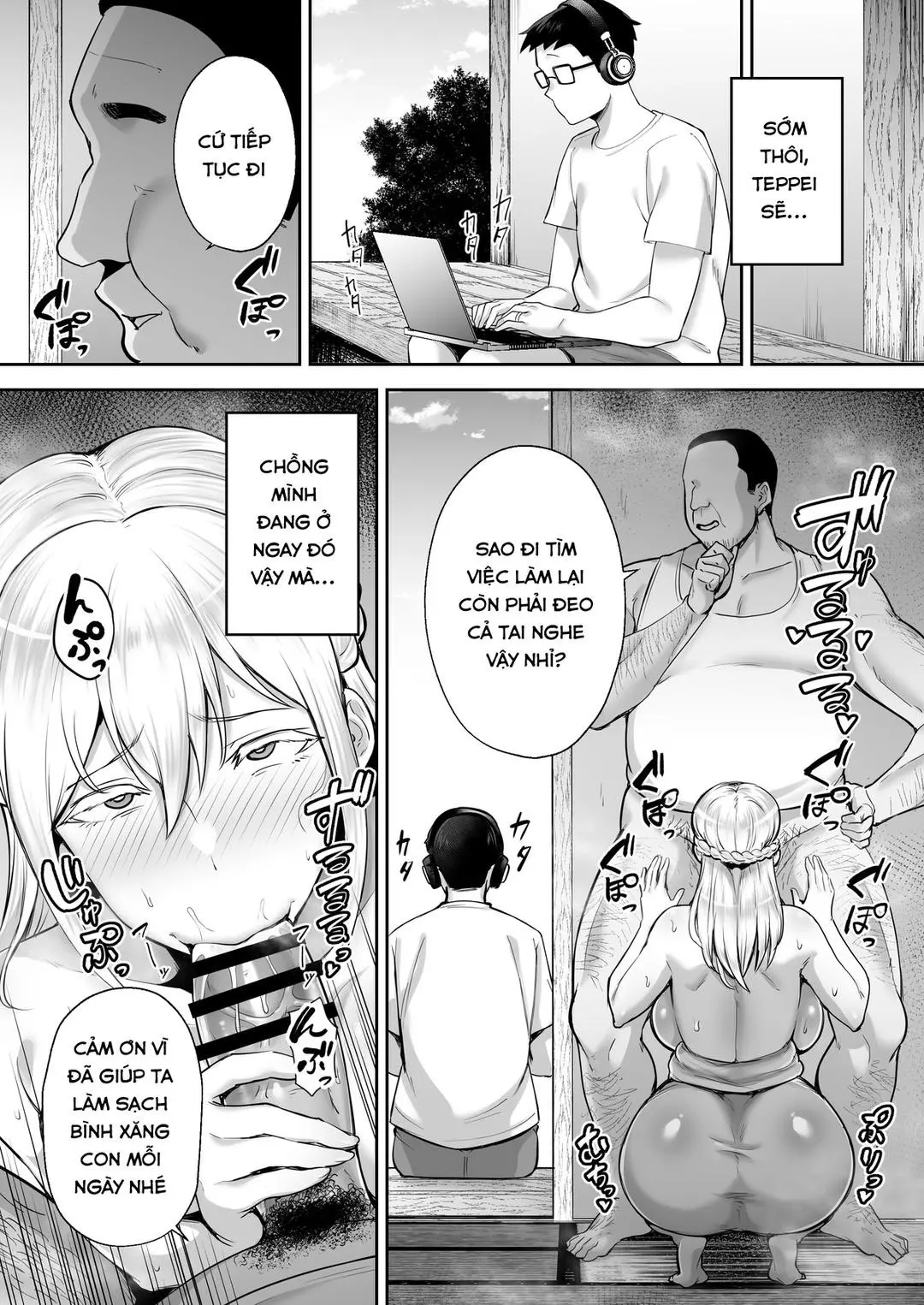 Netorareta Bakunyuu Blonde Tsuma Elena -Yamato Nadeshiko ni Akogaretetara Onaho Nadeshiko ni Nattemashita w- - Full trang 27