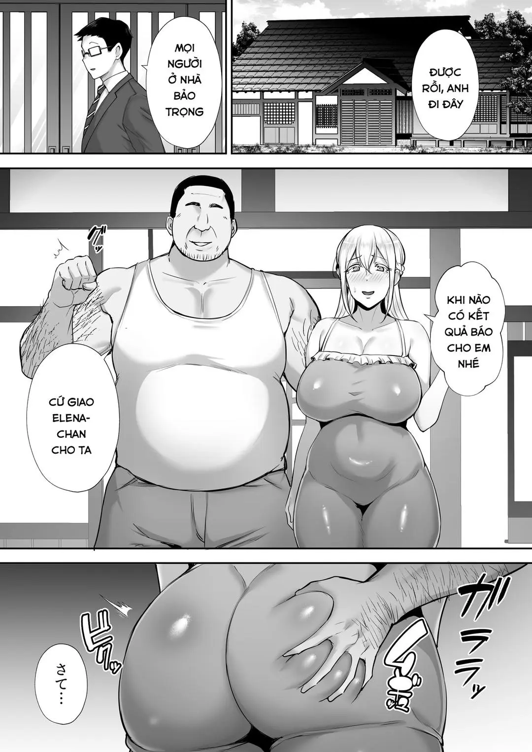 Netorareta Bakunyuu Blonde Tsuma Elena -Yamato Nadeshiko ni Akogaretetara Onaho Nadeshiko ni Nattemashita w- - Full trang 42