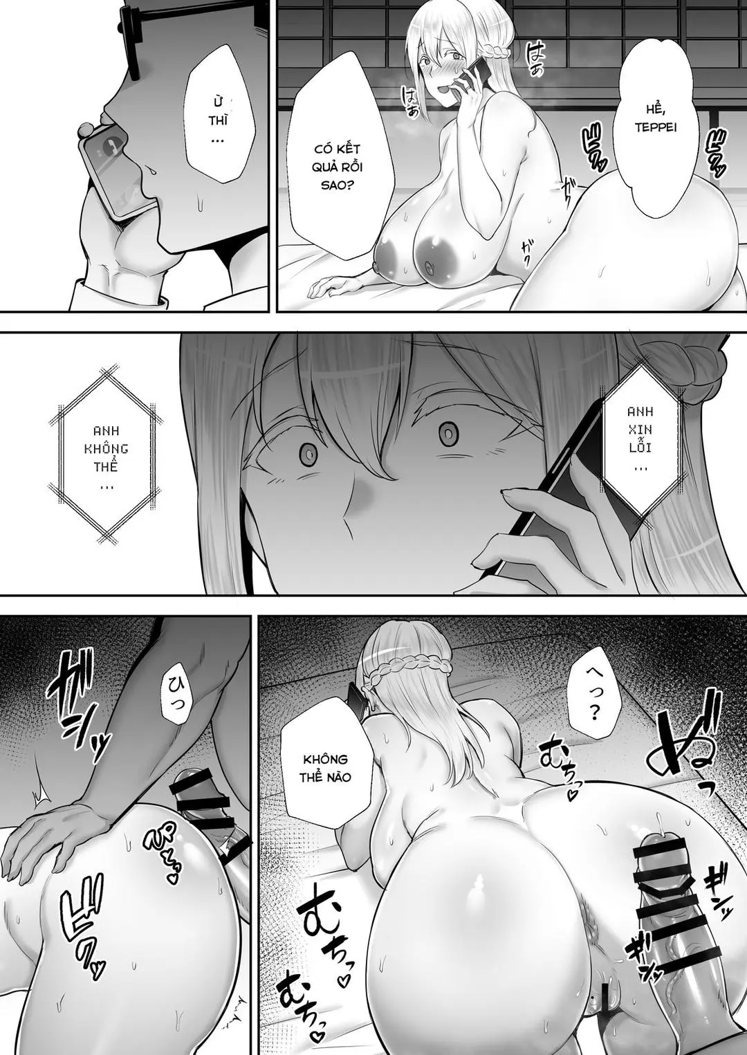 Netorareta Bakunyuu Blonde Tsuma Elena -Yamato Nadeshiko ni Akogaretetara Onaho Nadeshiko ni Nattemashita w- - Full trang 64