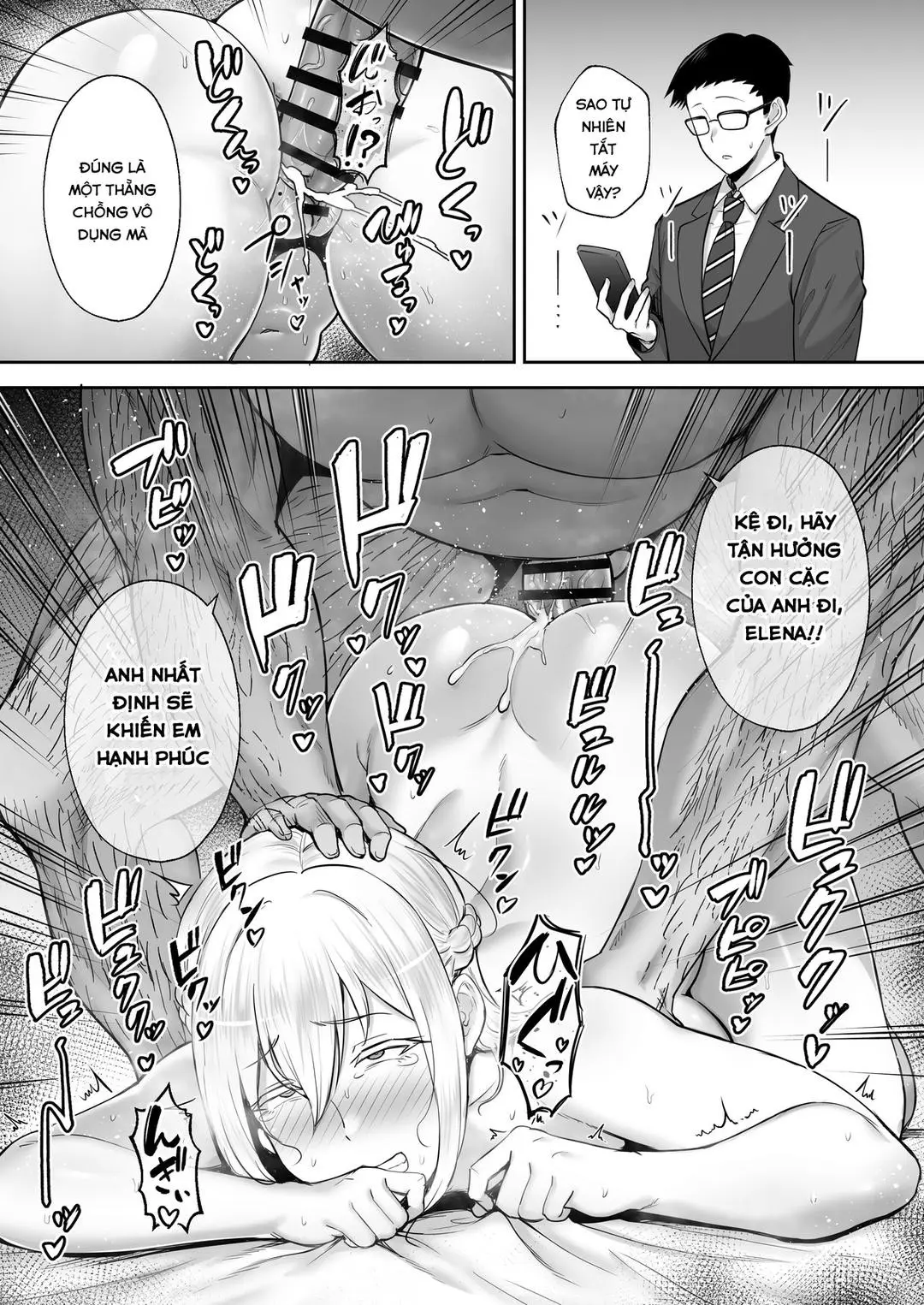Netorareta Bakunyuu Blonde Tsuma Elena -Yamato Nadeshiko ni Akogaretetara Onaho Nadeshiko ni Nattemashita w- - Full trang 67