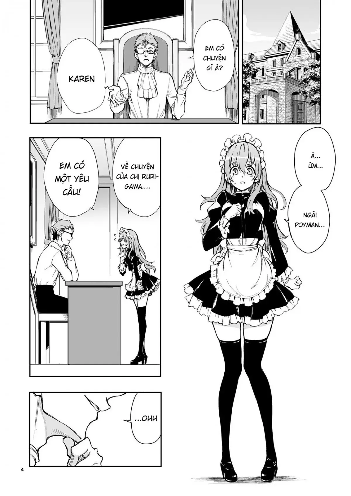 Maid Kyouiku: Botsuraku Kizoku Rurikawa Tsubaki (Vietnamese) 4-6 - Full trang 54