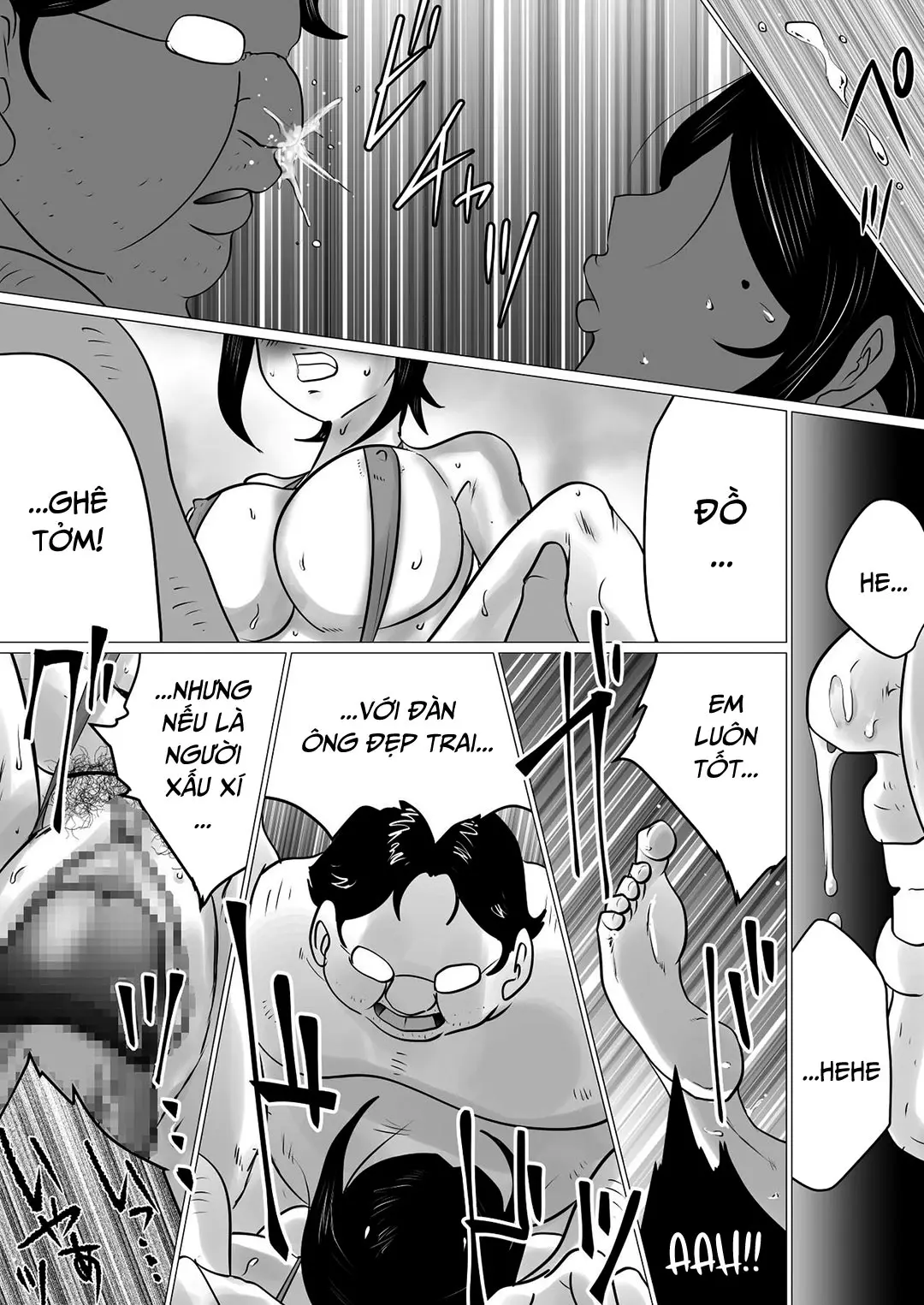 Menkui Kouman Tsuma ga Partsaki no Kimobuta Joushi ni Otosareta Keii | Cô vợ kiêu ngạo bị lão sếp xấu xí khuất phục - Full trang 28