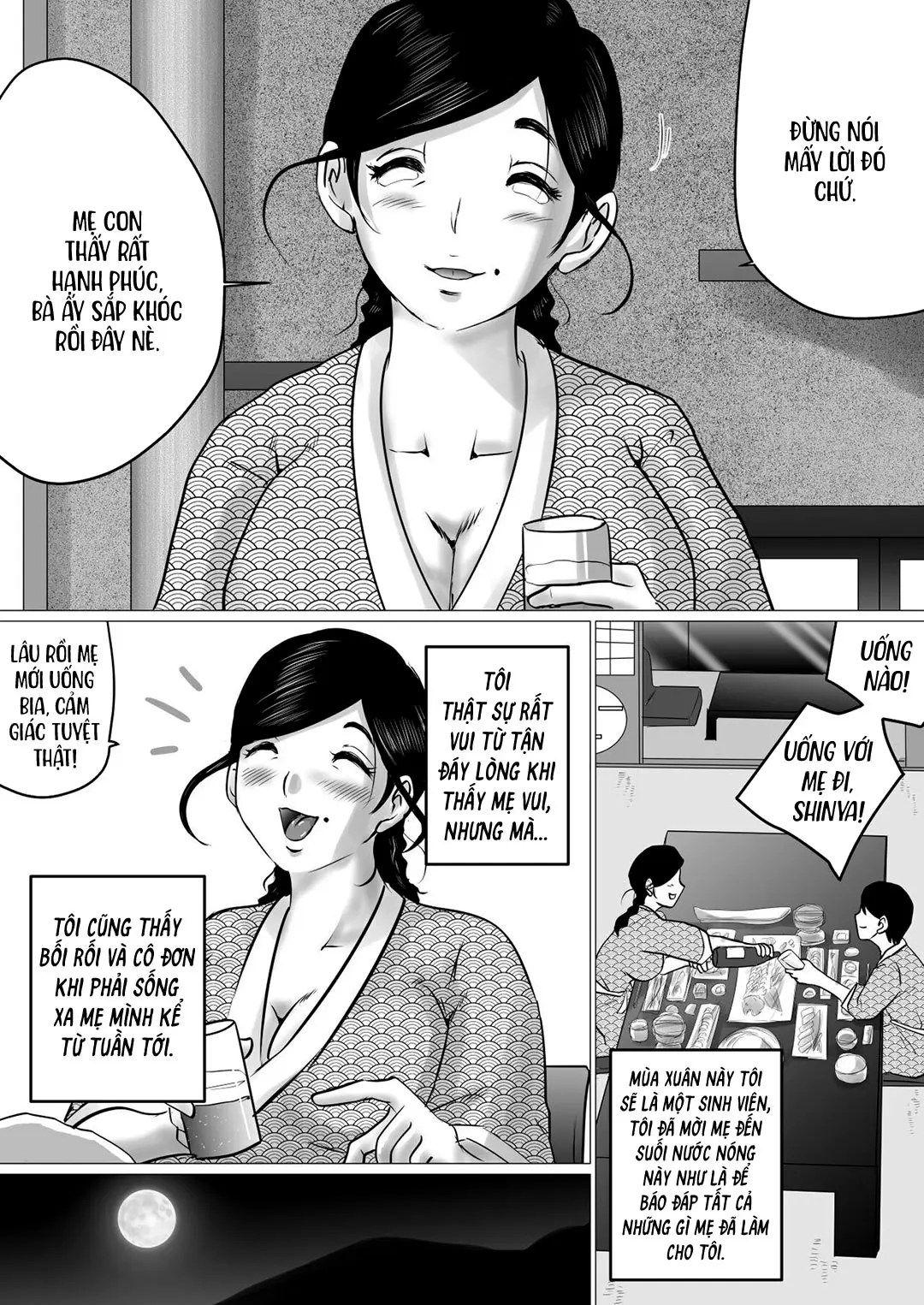 Jukubo to Futari de, Onsen Ryokou. ~Oyakoukou Suru Tsumori ga, Kaa-san no Karada ga Ero Sugita node...~ | Cùng mẹ đi suối nước nóng - Full trang 5
