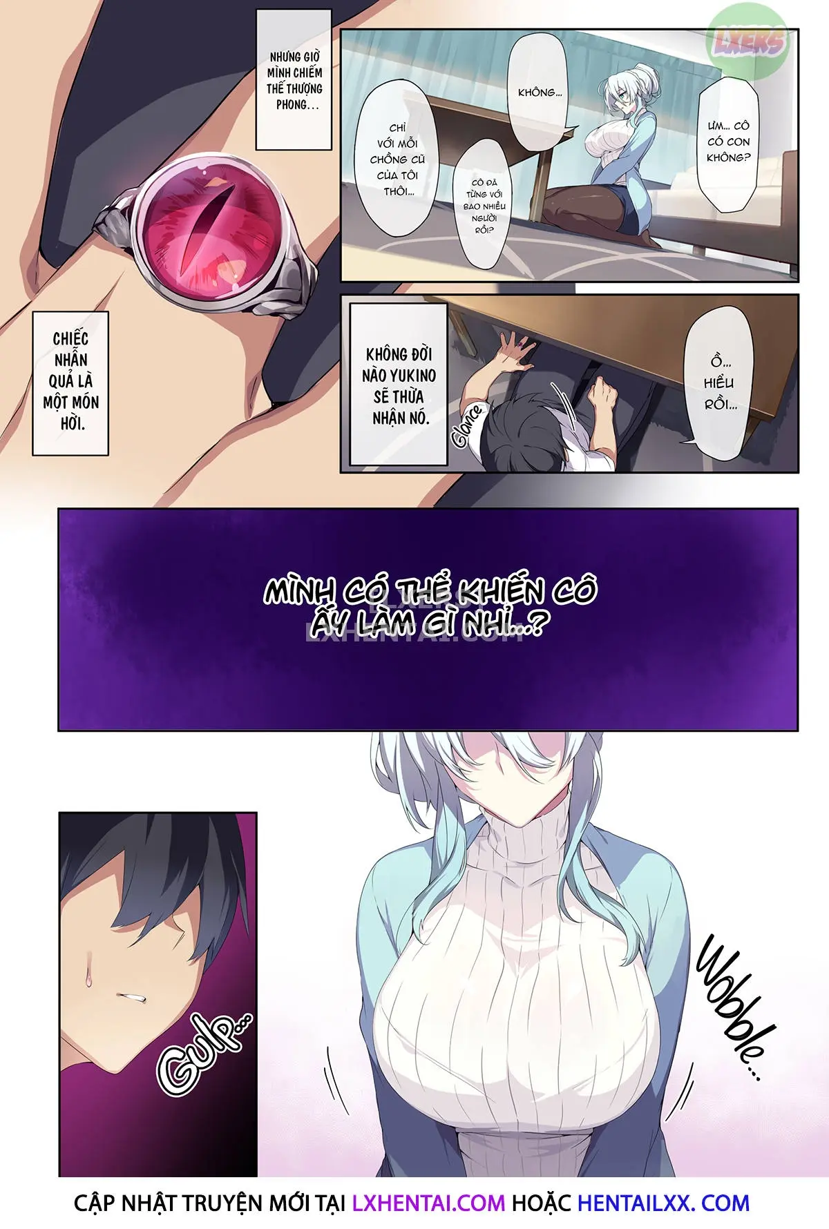 Hitozukiai ga Nigate na Miboujin no Yukionna-san to Noroi no Yubiwa - Full trang 22
