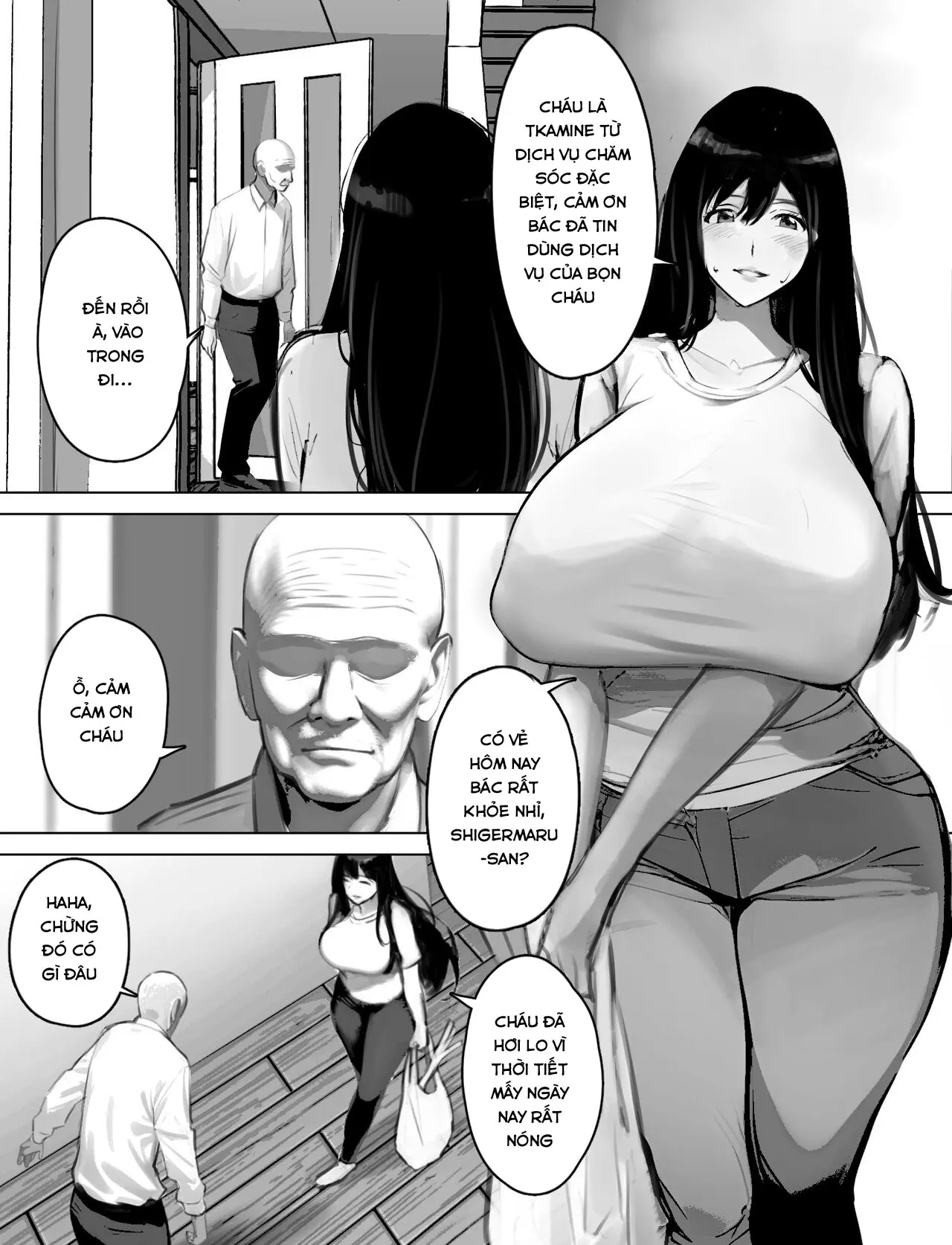 Bakunyuu Home Helper no Ecchi na Houmon Kaigo - Full trang 3
