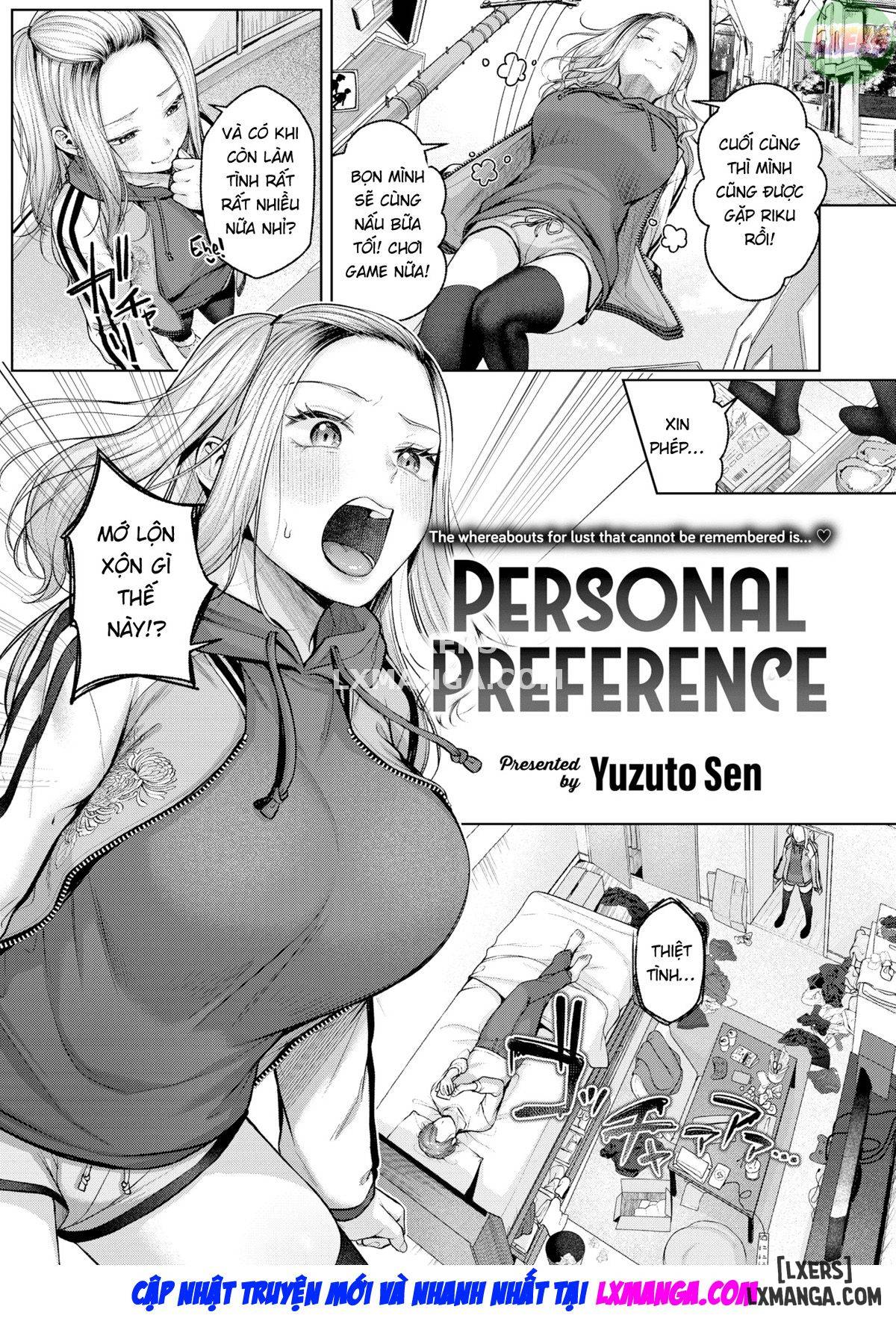 Personal Preferenc